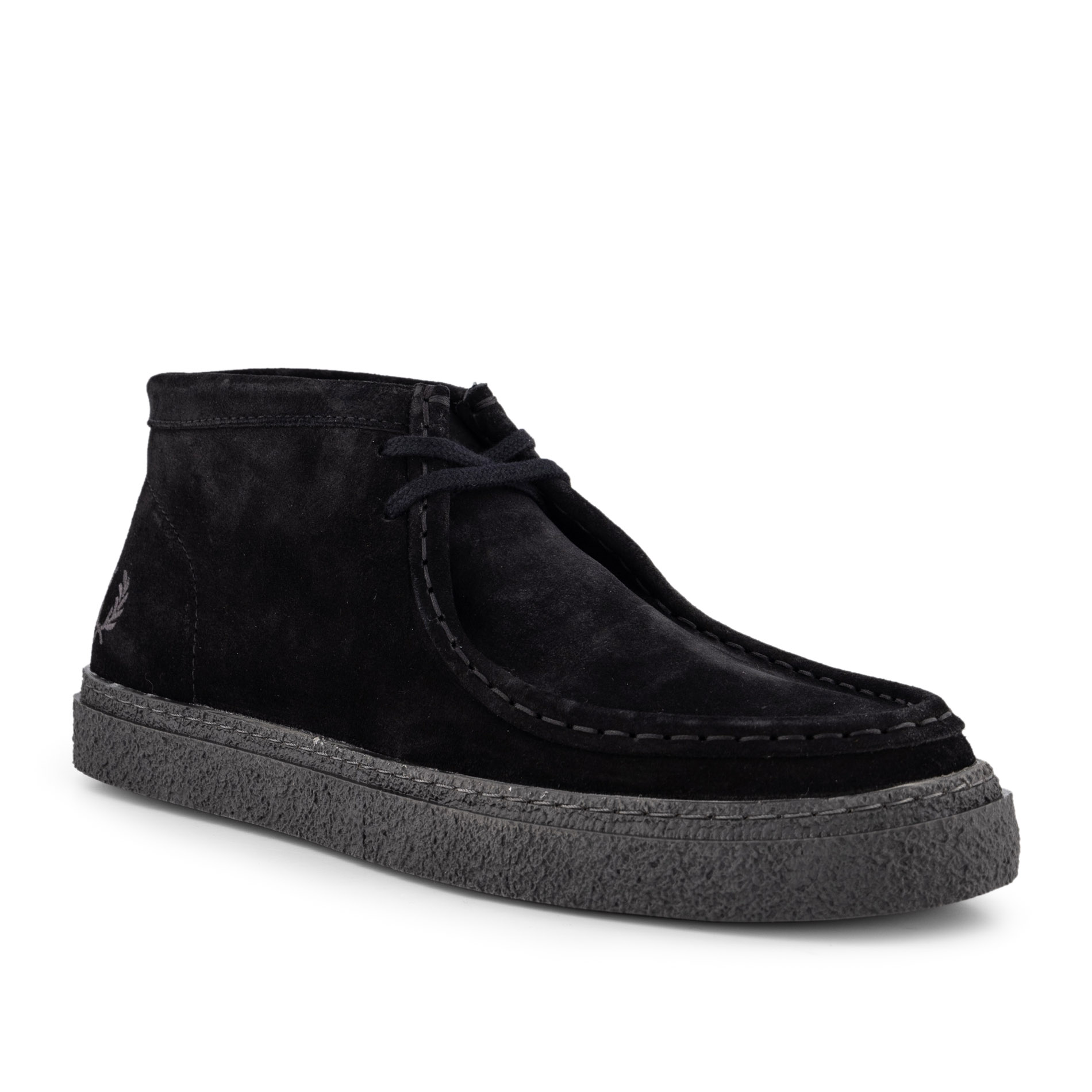Fred Perry Herren Schürschuhe schwarz Nubuk-/Veloursleder