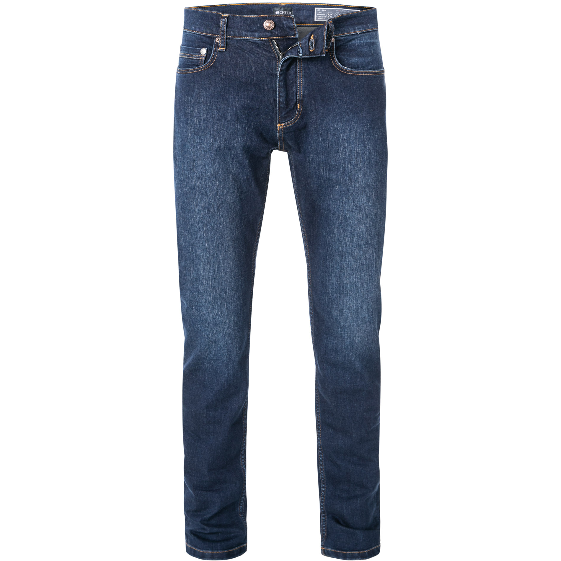 HECHTER PARIS Herren Jeans blau Baumwoll-Stretch