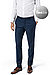 Hose, Shape Fit, Schurwoll-Stretch, navy meliert - navy
