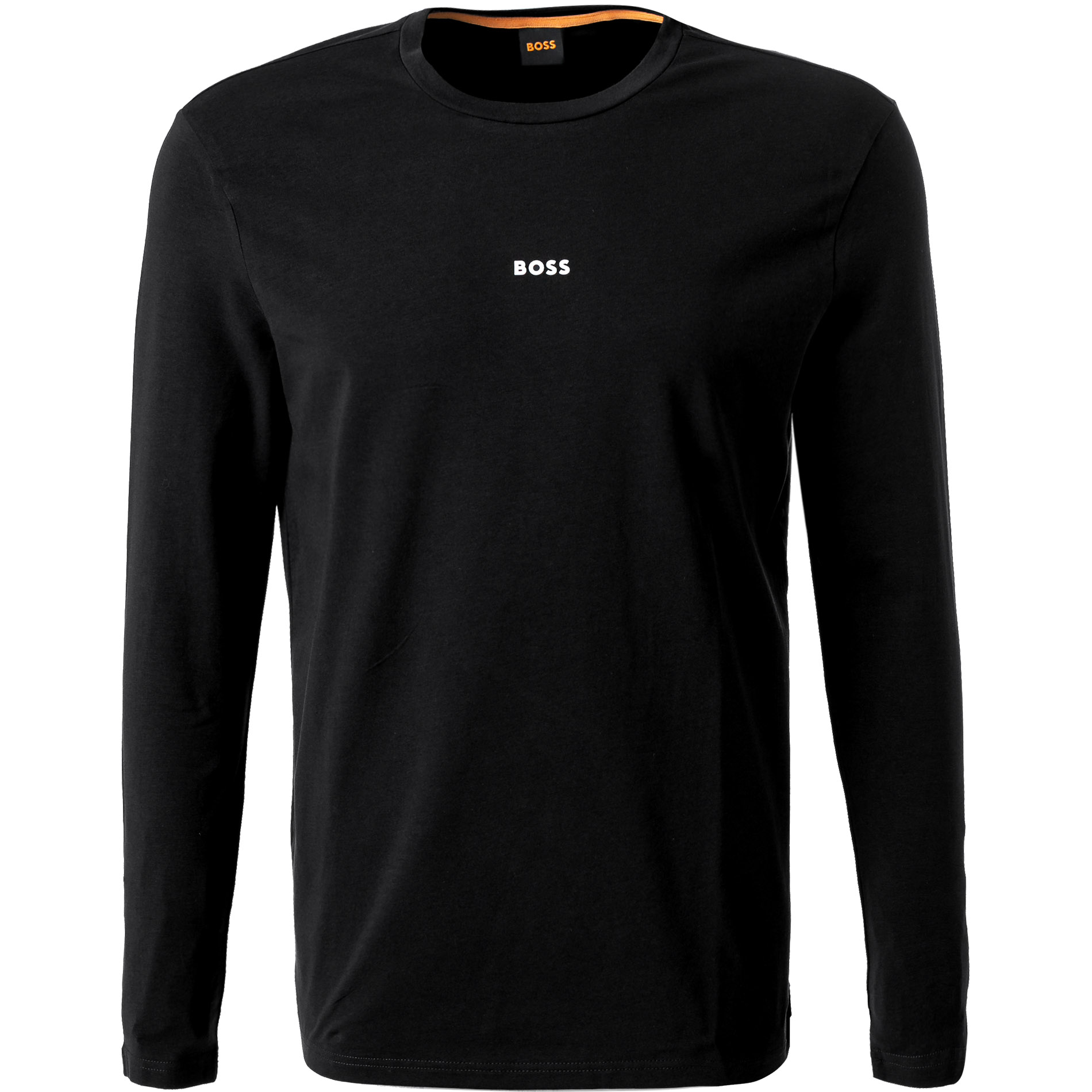 BOSS Orange Herren Longsleeve schwarz