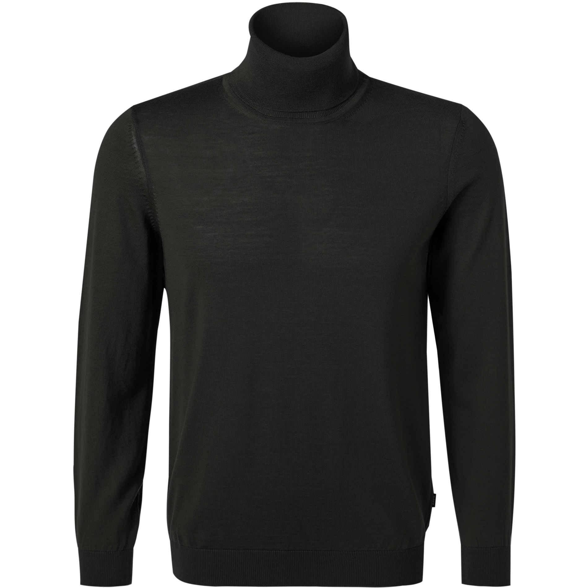 BOSS Black Herren Pullover schwarz unifarben