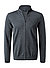 Cardigan, Merinowolle extrafein, grau meliert - dunkelgrau