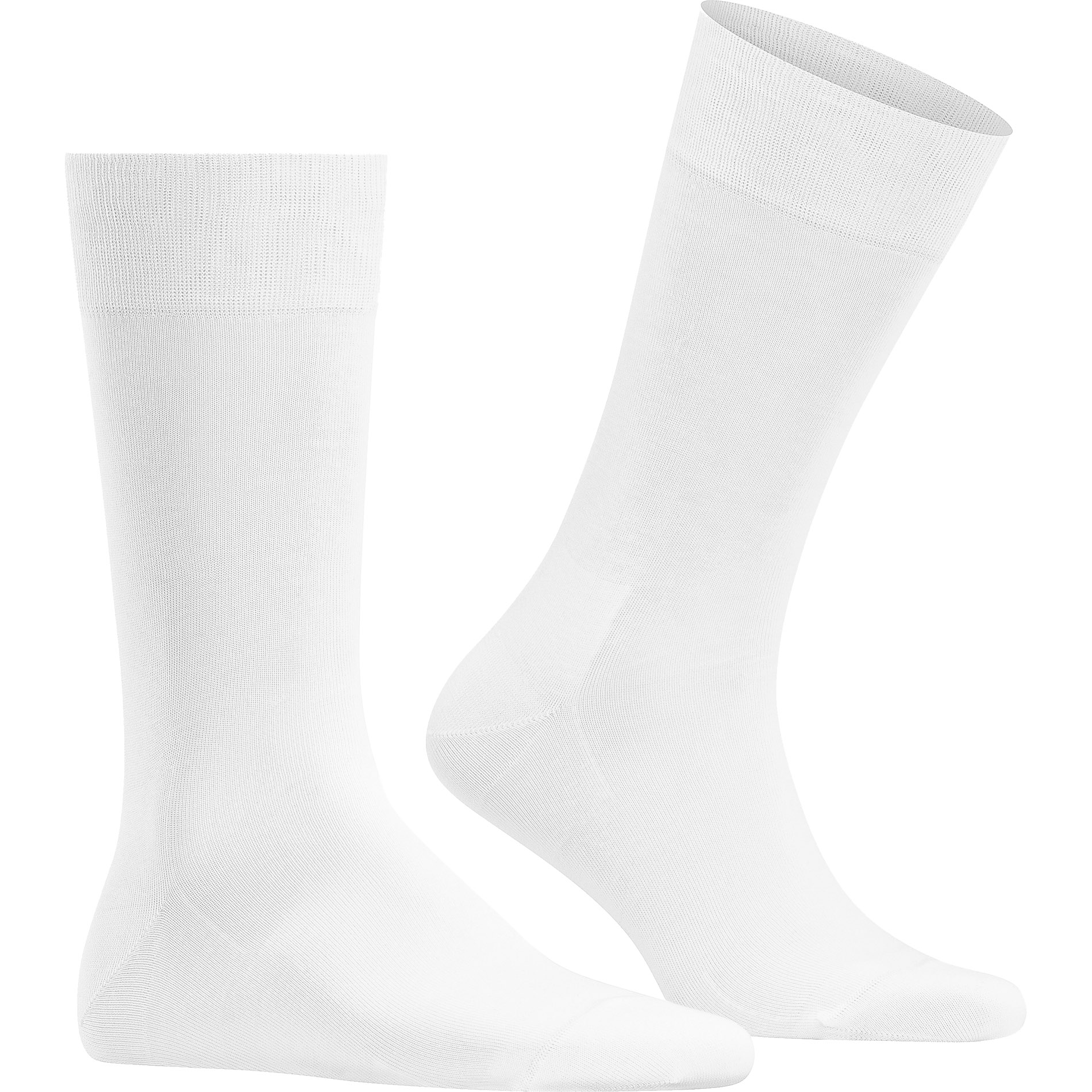 Falke Herren Socken weiß Baumwolle & Mix unifarben