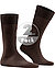 Serie Happy, Socken, Baumwolle, braun - dunkelbraun