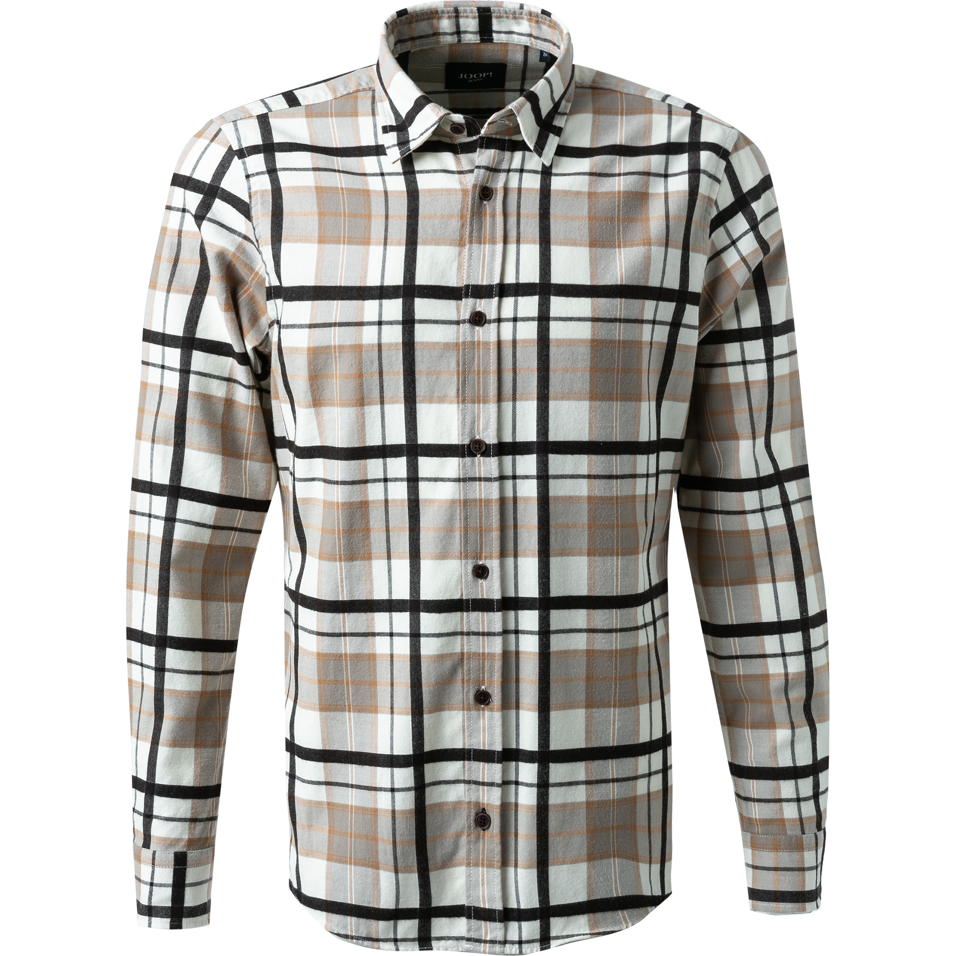 JOOP! Herren Hemd beige kariert