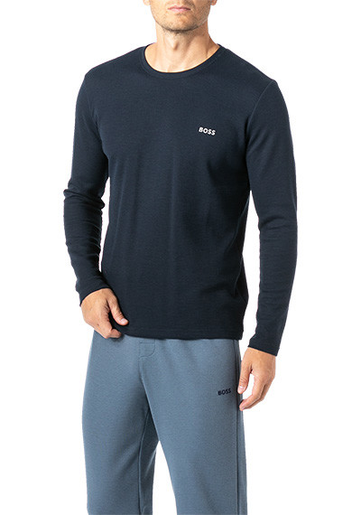 BOSS Black Longsleeve Waffle 50479387/403