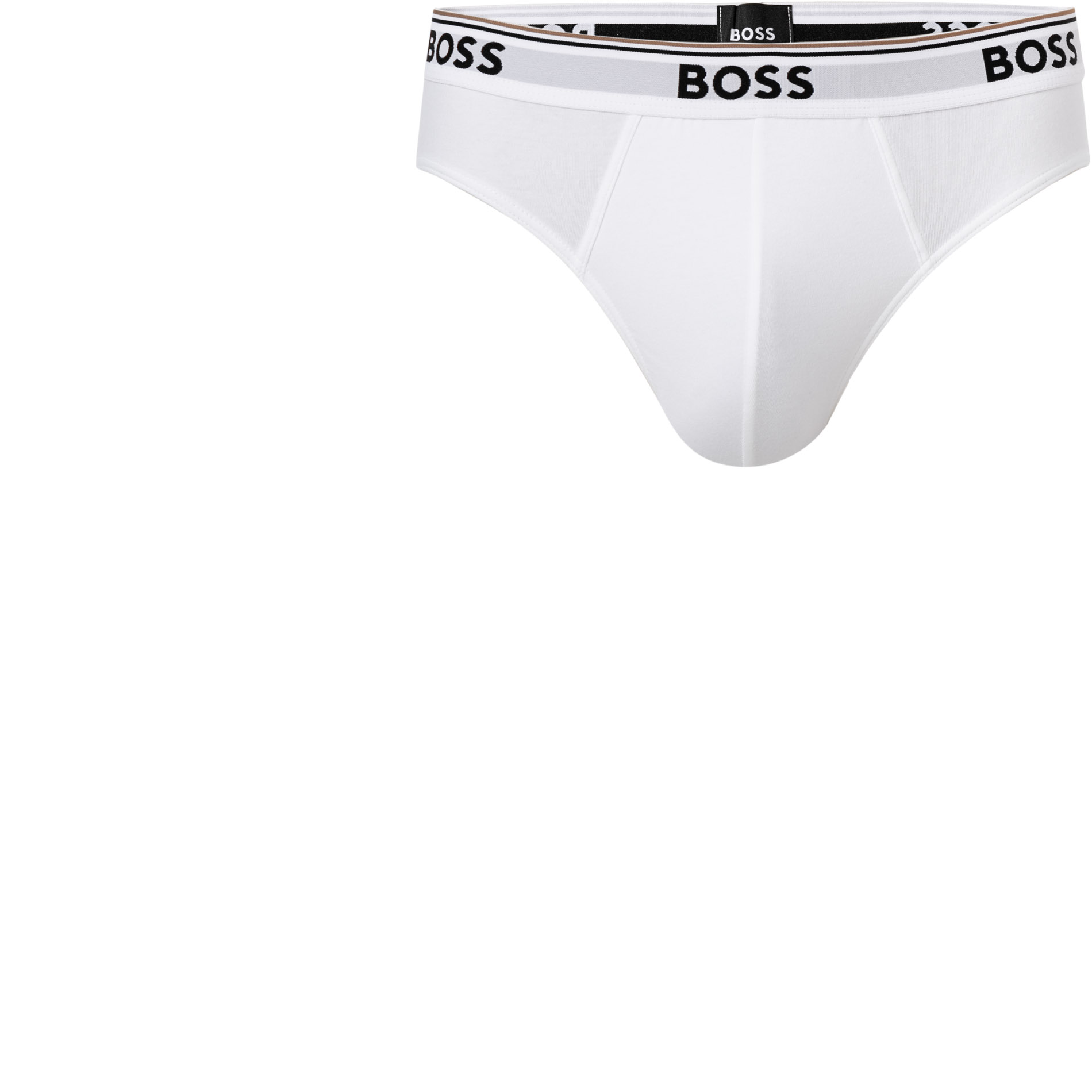 BOSS Black Herren Slips weiß Baumwolle & Mix unifarben