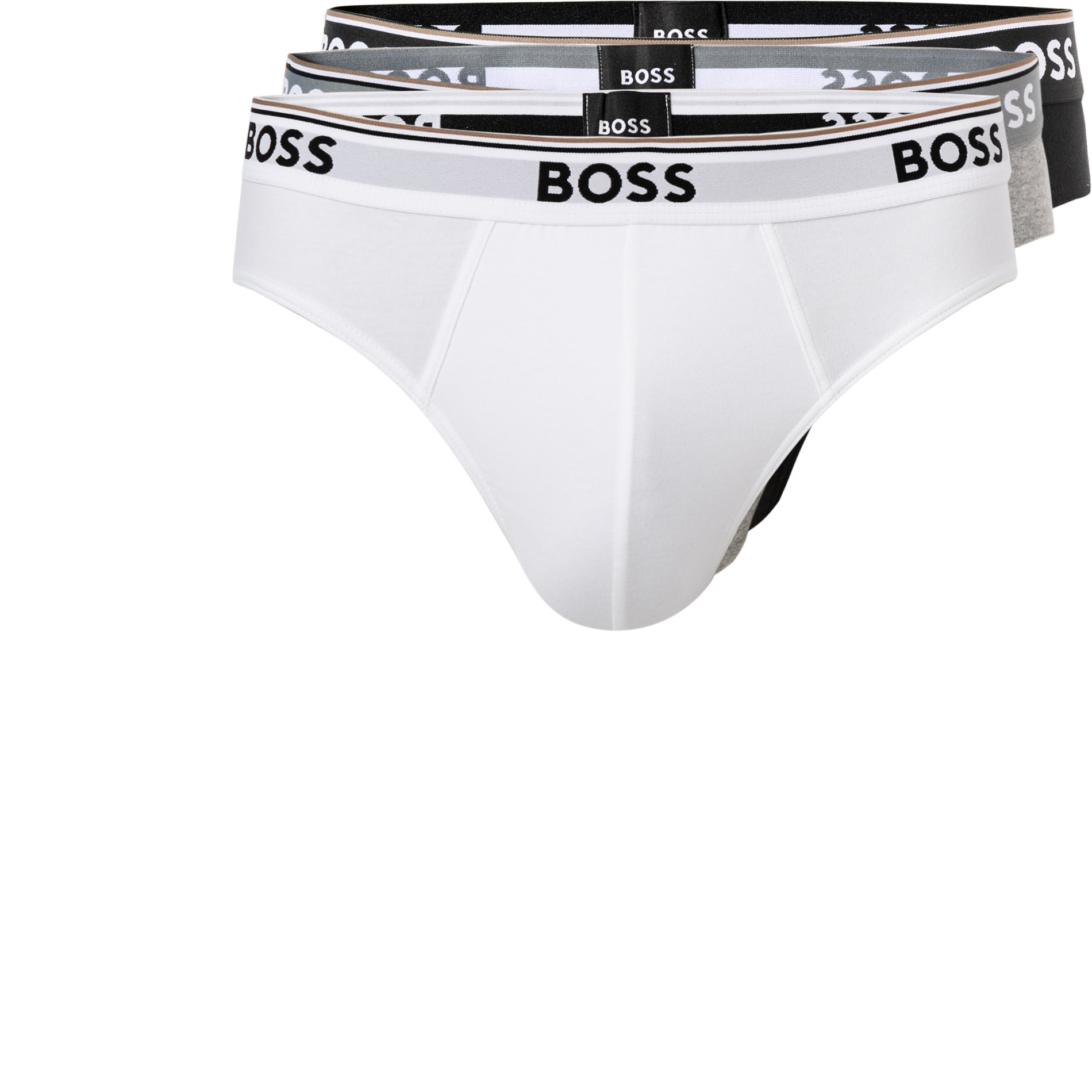BOSS Black Herren Slips grau Baumwolle & Mix unifarben