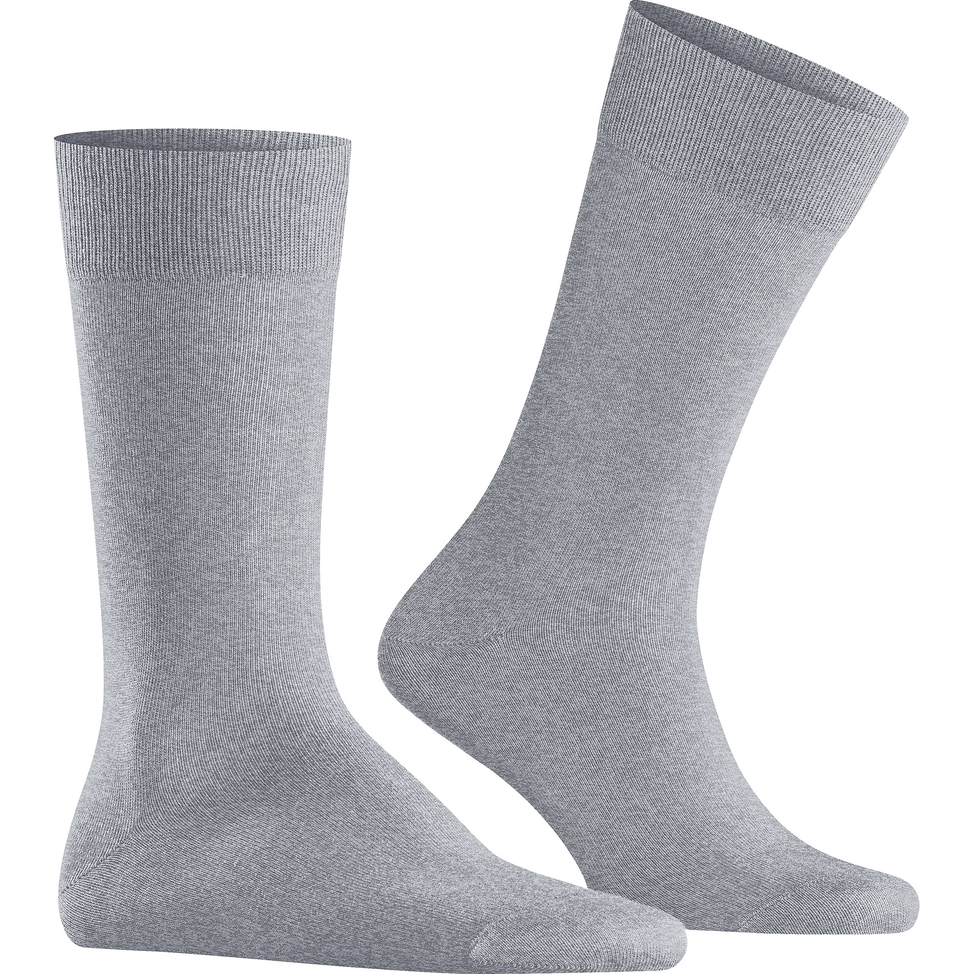 Burlington Herren Socken grau Baumwolle unifarben