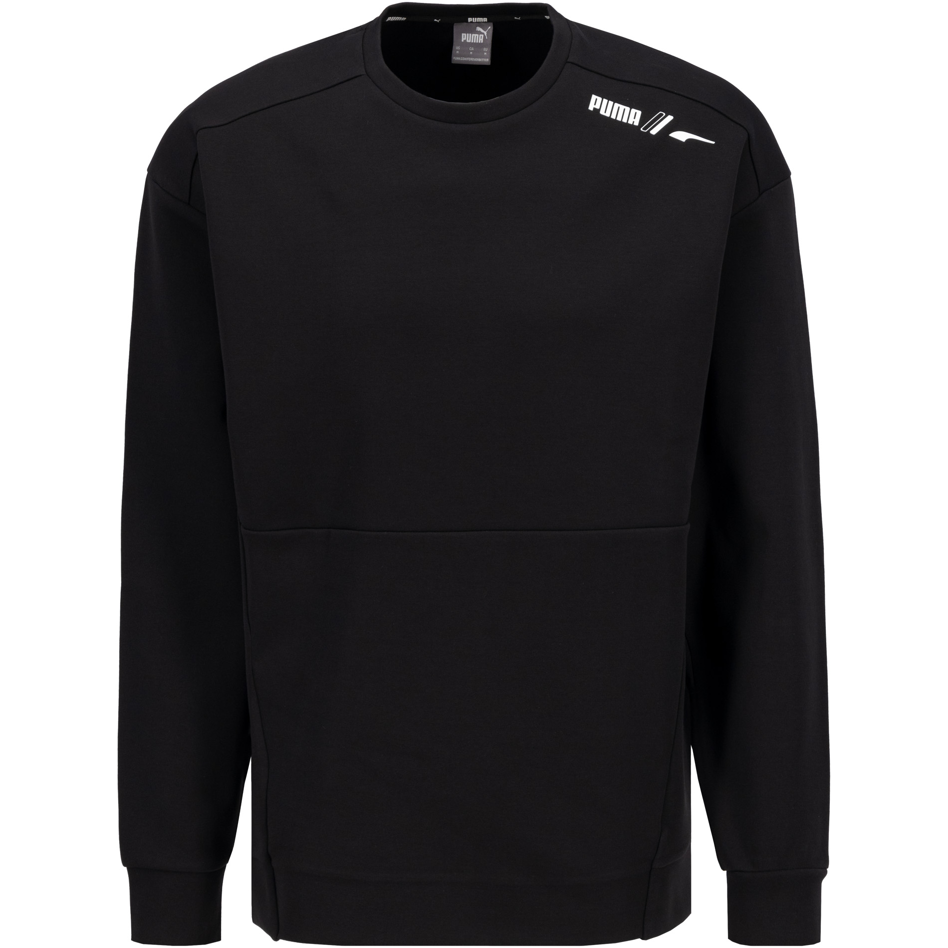 PUMA Herren Sweatshirt schwarz Baumwolle & Mix unifarben