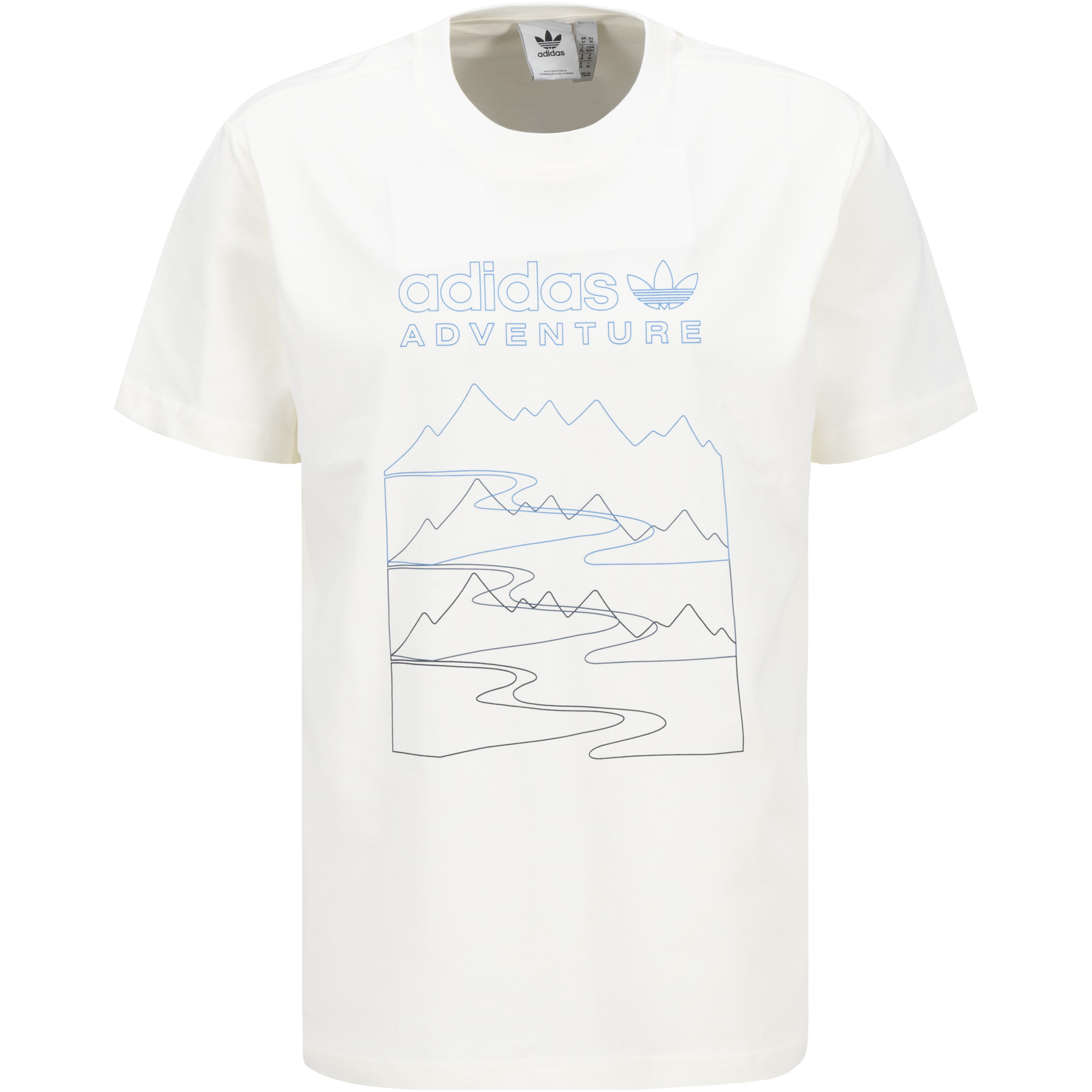 adidas ORIGINALS Herren T-Shirt weiß Baumwolle
