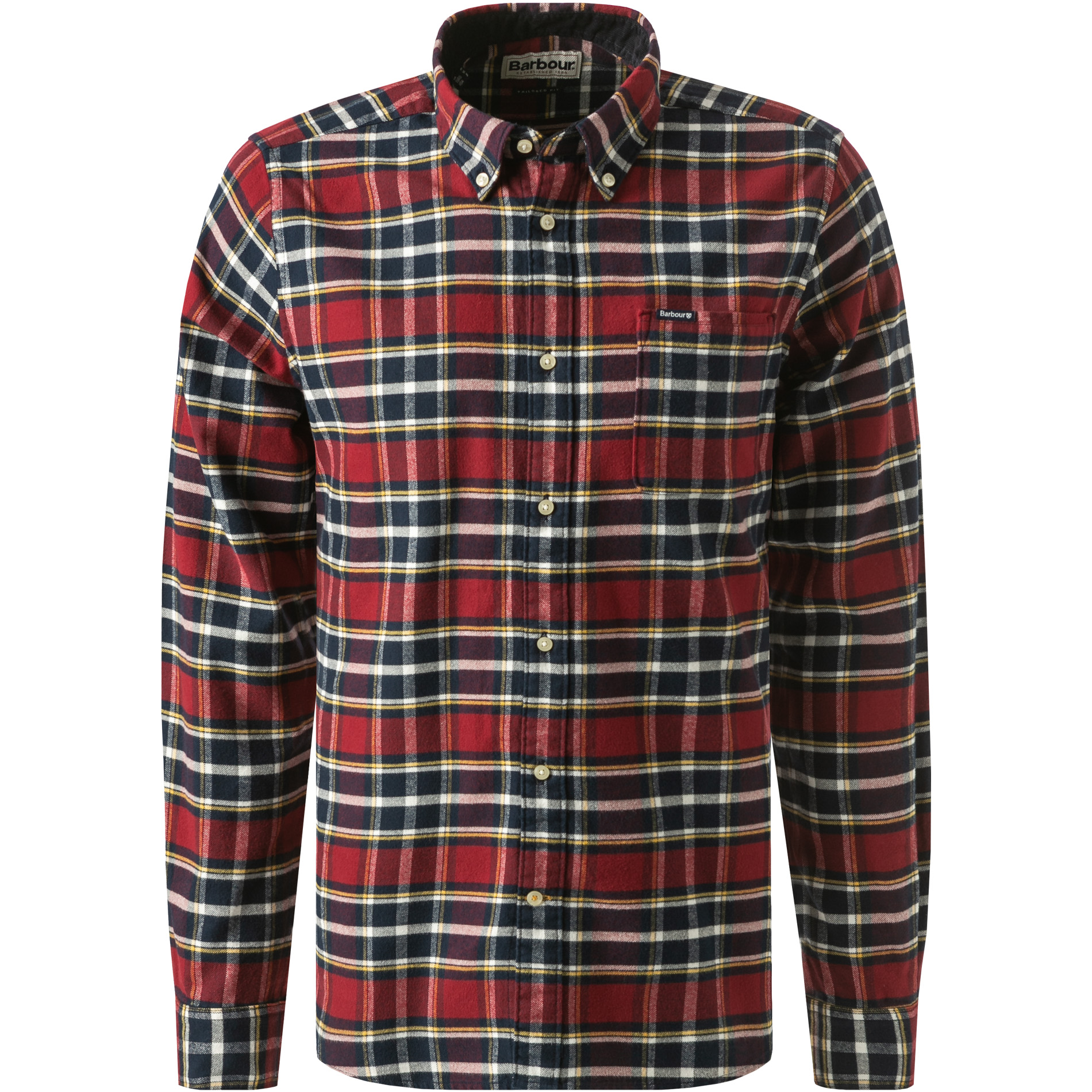 Barbour Herren Hemd blau Flanell kariert