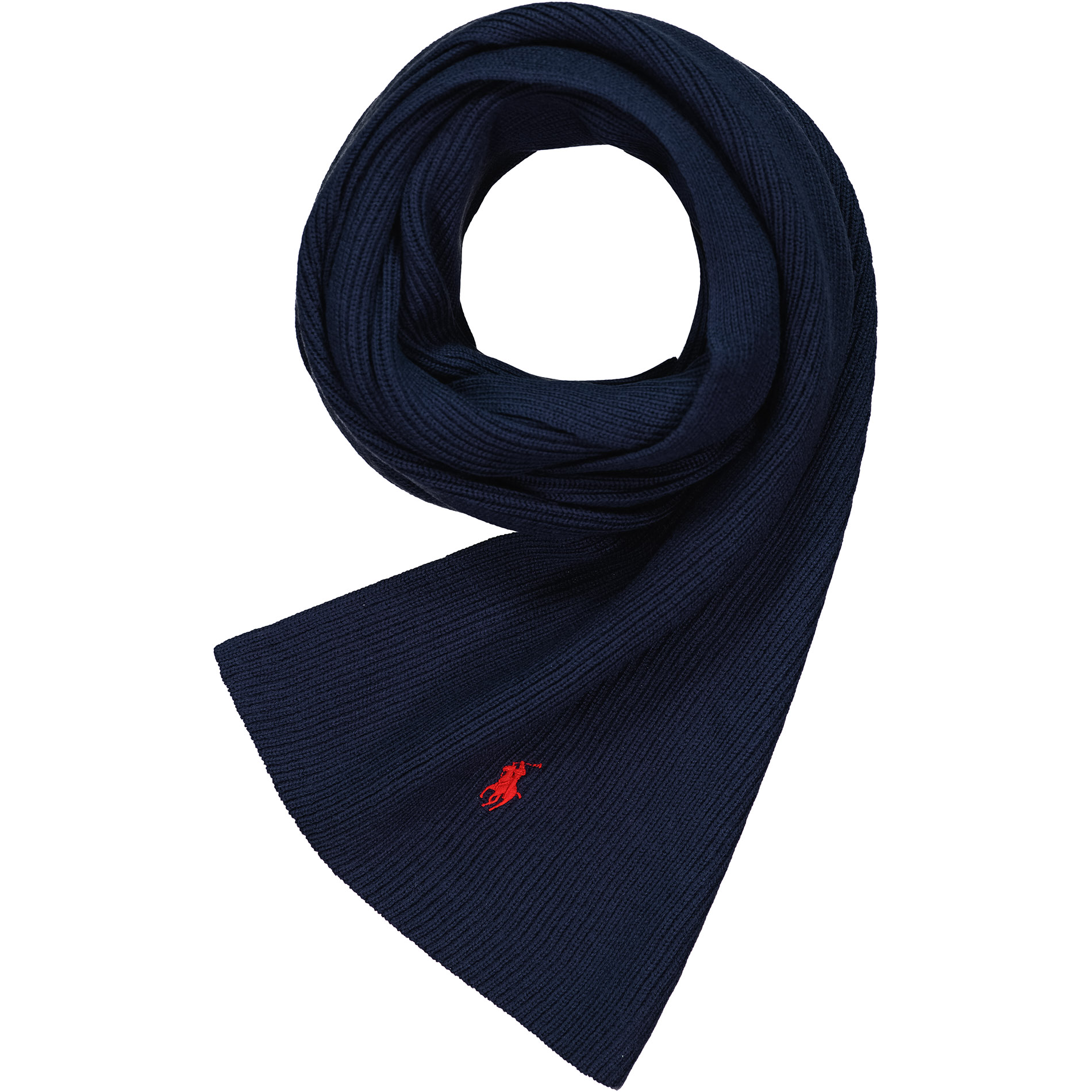 Polo Ralph Lauren Herren Schal blau Merinowolle