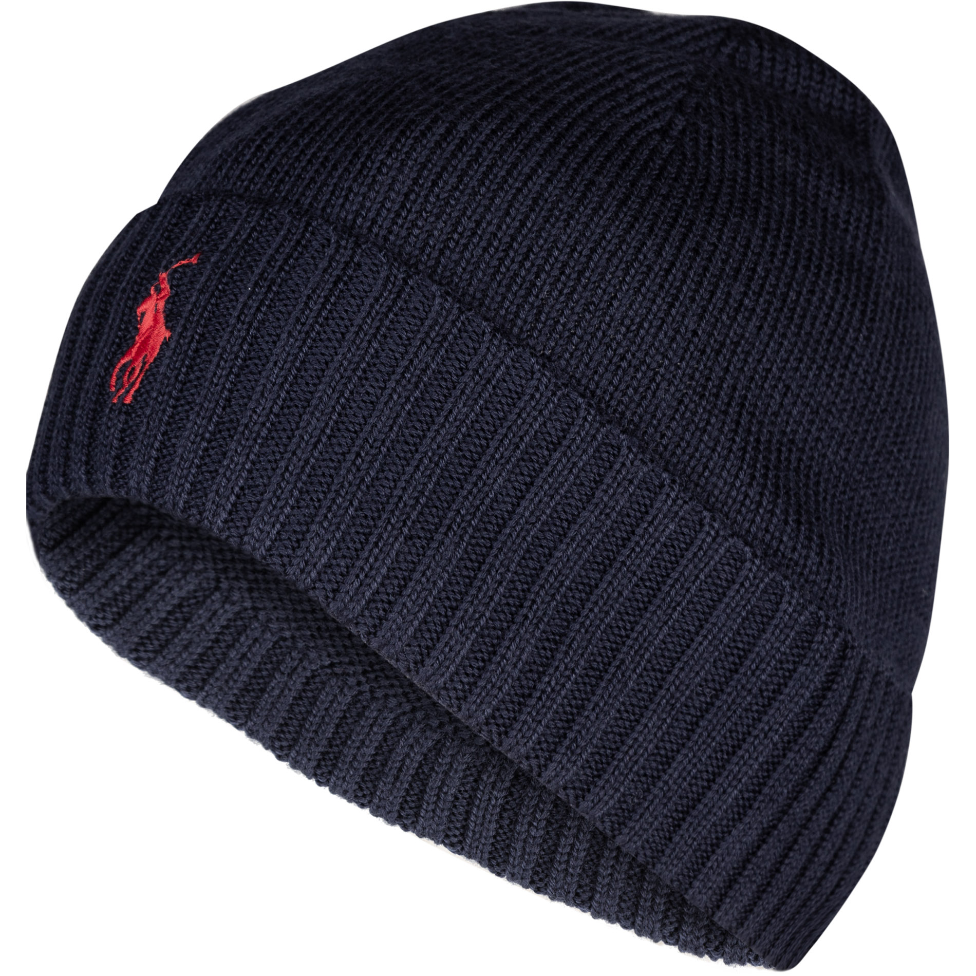 Polo Ralph Lauren Herren Mütze blau Schur-Wolle