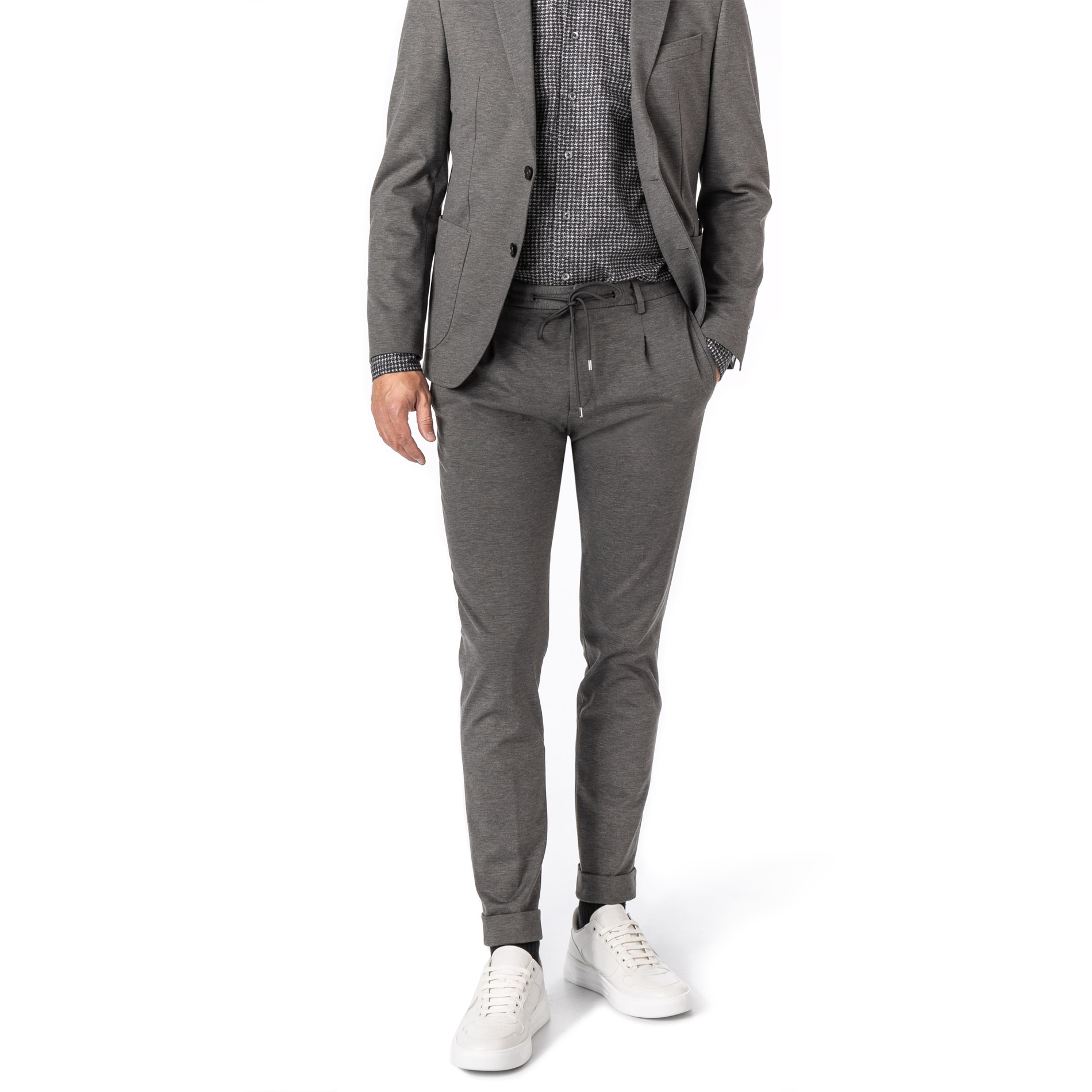 BALDESSARINI Herren Hose grau meliert