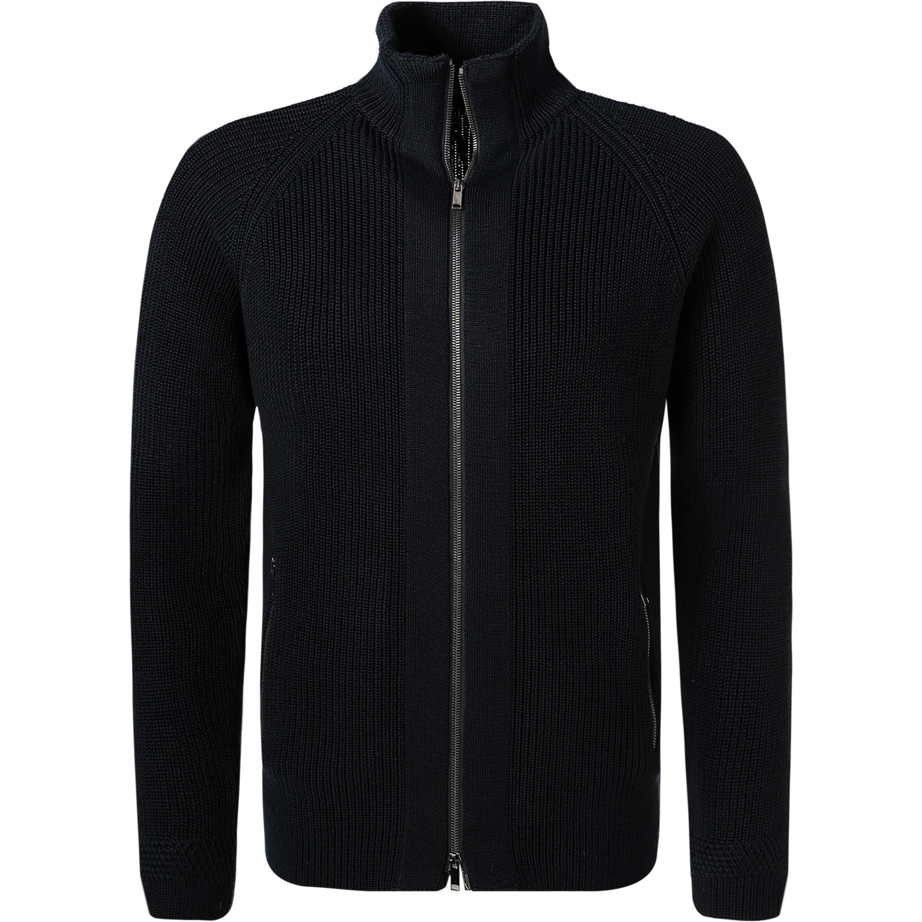 DANIELE FIESOLI Herren Cardigan blau unifarben