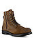 Schnürboots, Veloursleder, cognac - braun