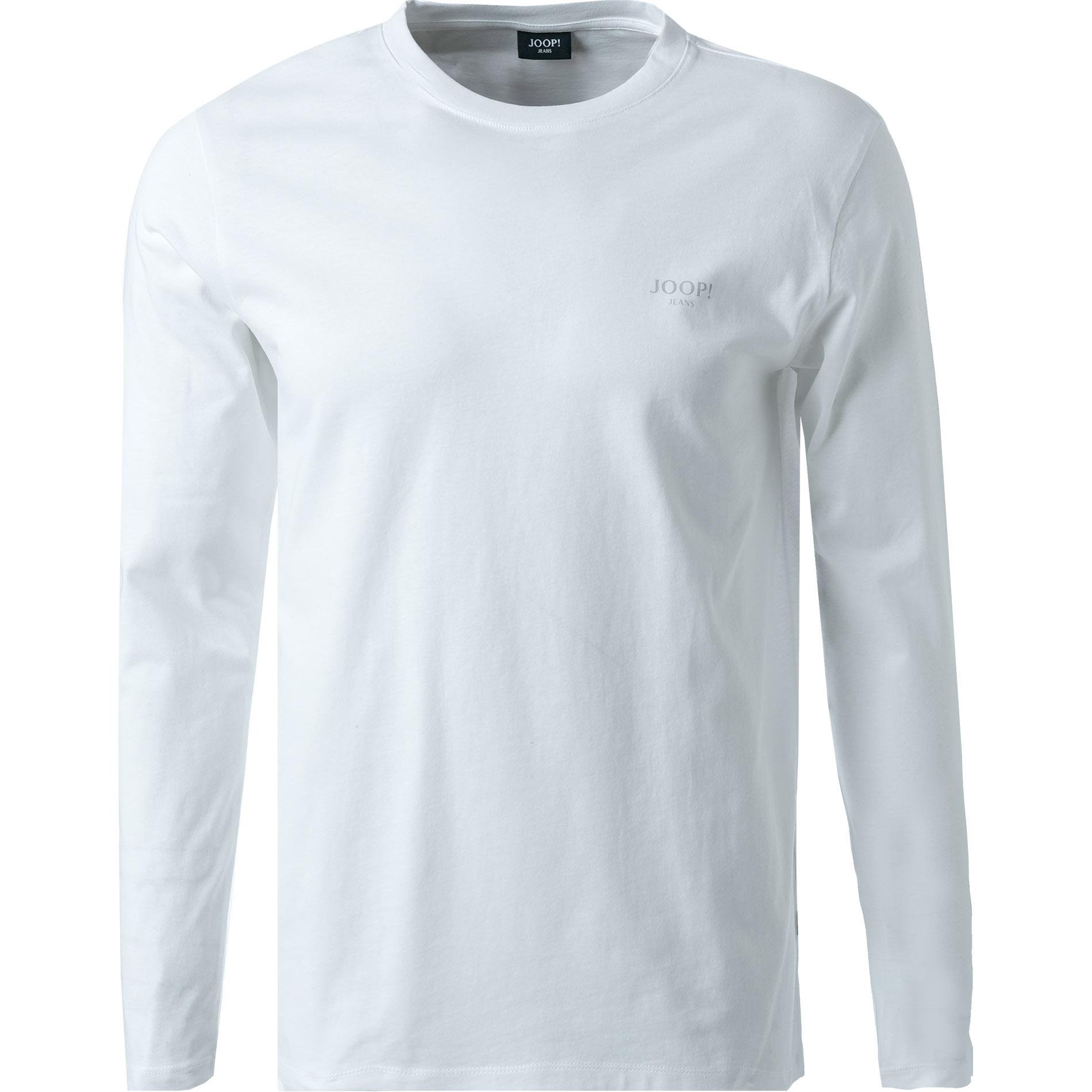 JOOP! Herren Longsleeve weiß Baumwolle