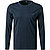 Longsleeve, Baumwolle, dunkelblau - dunkelblau