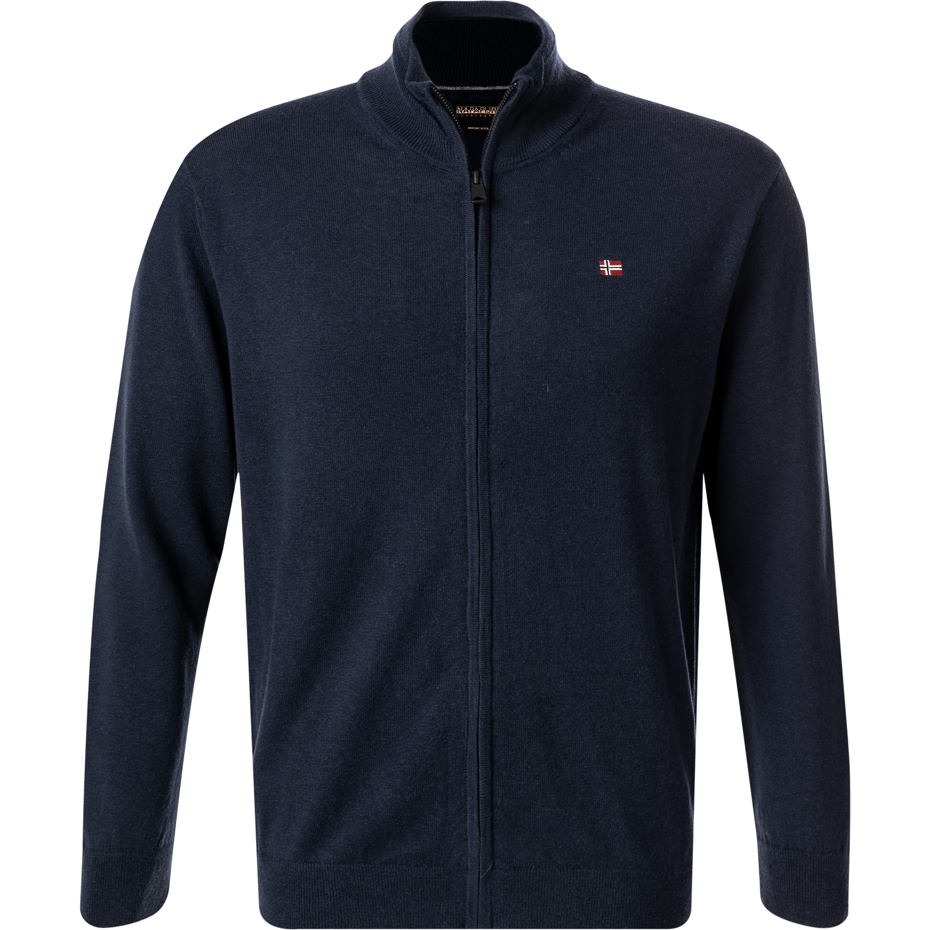 Napapijri Herren Cardigan Blau Unifarben