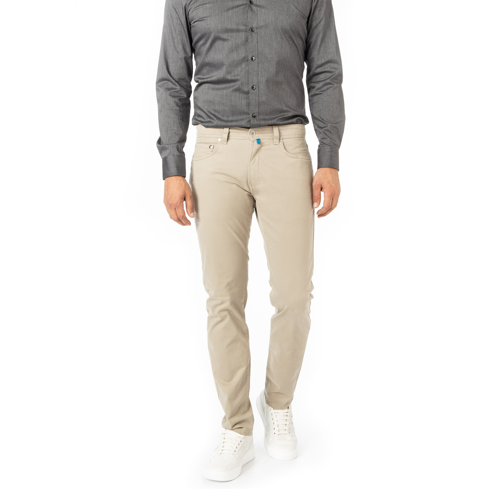 Pierre Cardin Herren Hose beige Baumwolle