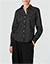 Bluse mit allover dots Print - schwarz