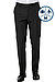 Hose , Modern Fit, Woll-Stretch, graphit meliert - graphit