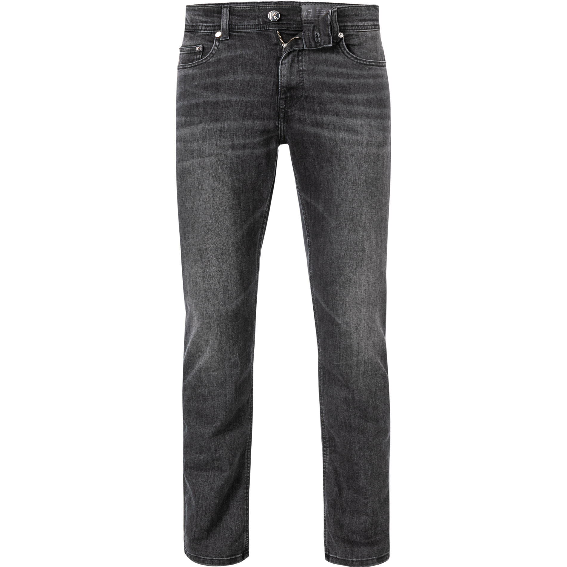 KARL LAGERFELD Herren Jeans grau Baumwolle