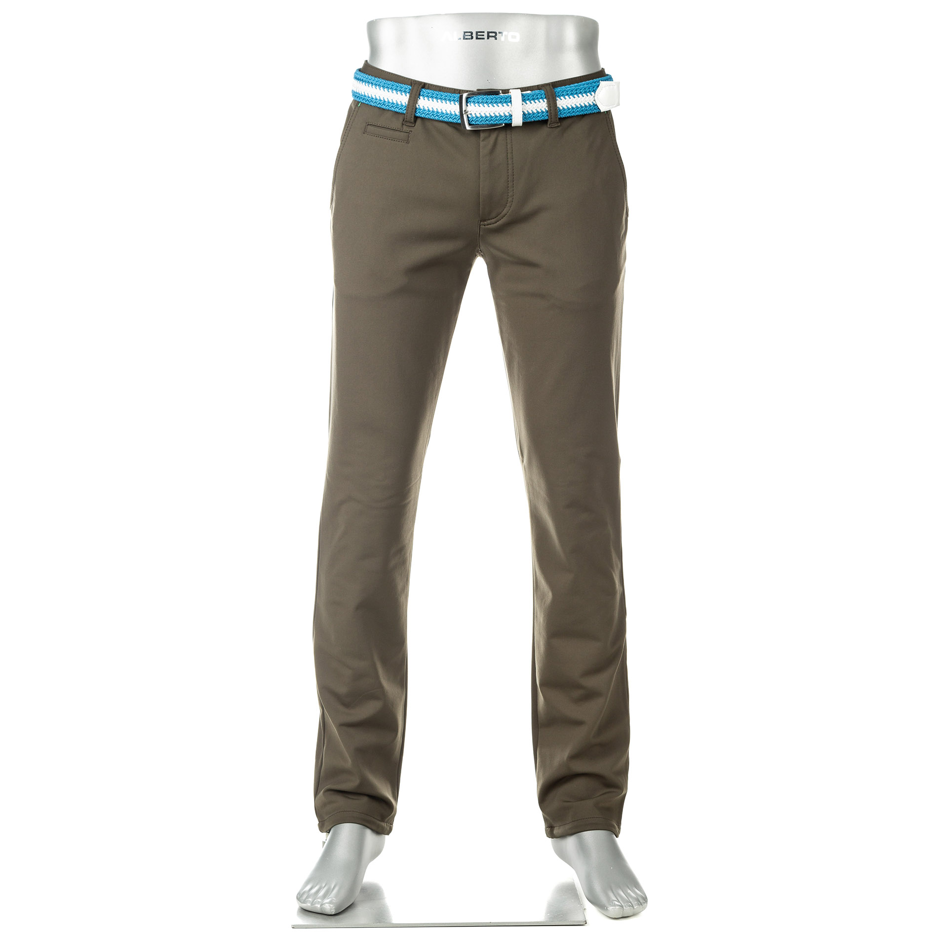 Alberto Golf Herren Golfhose grün Mikrofaser
