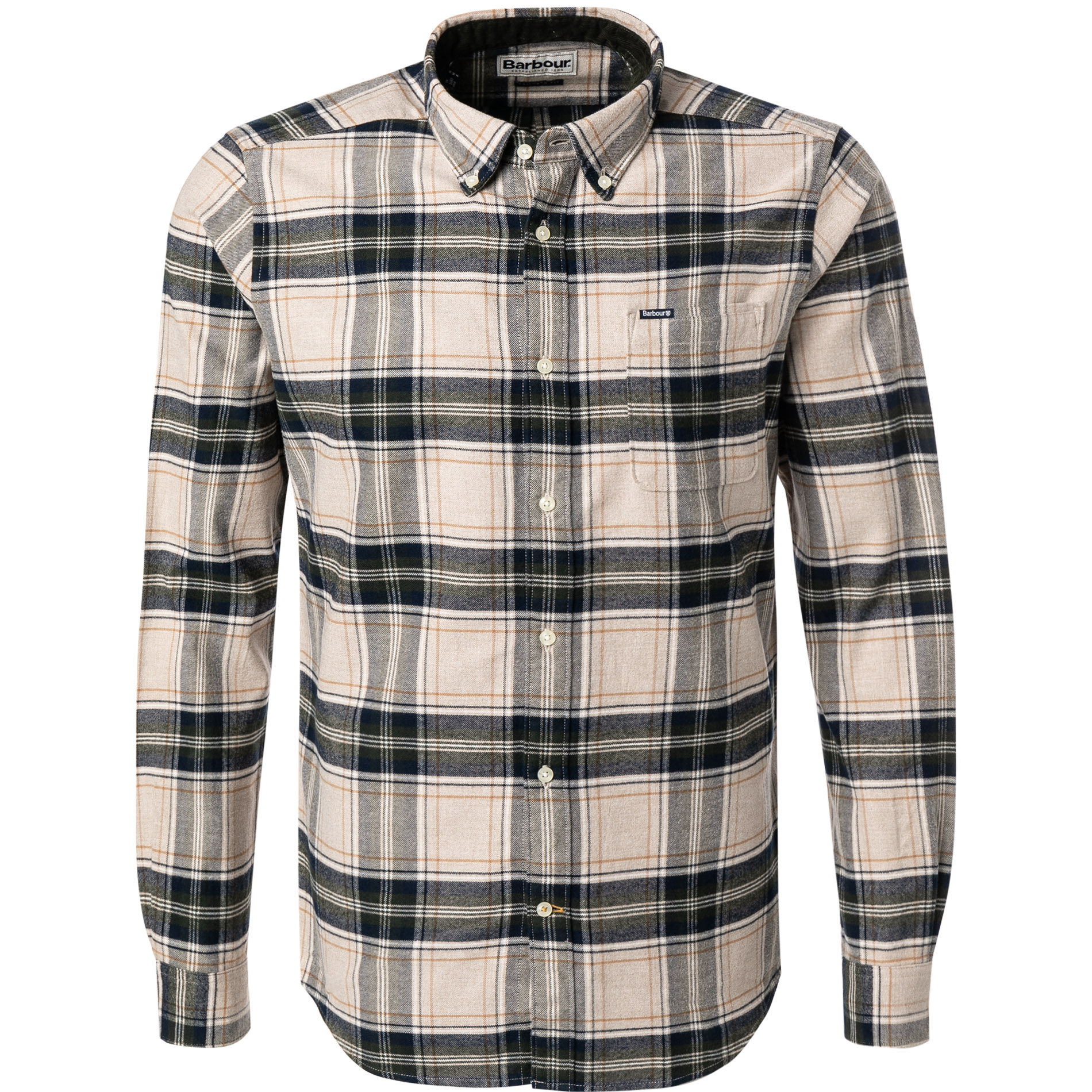 Barbour Herren Hemd beige Flanell