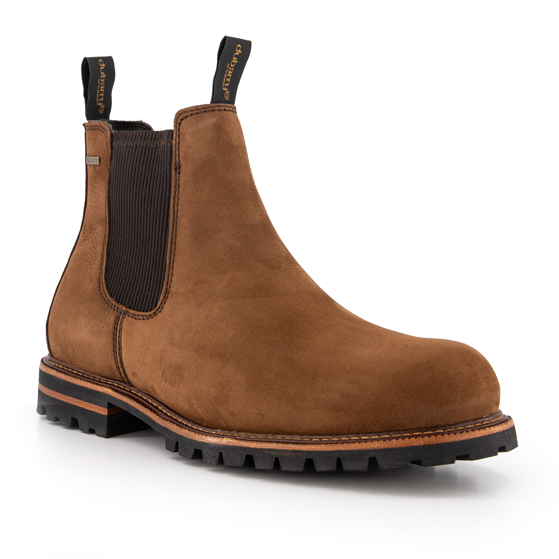 dubarry Herren Chelsea Boots braun Veloursleder