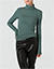 Rollkragenshirt aus Baumwolle und Tencel - salbei