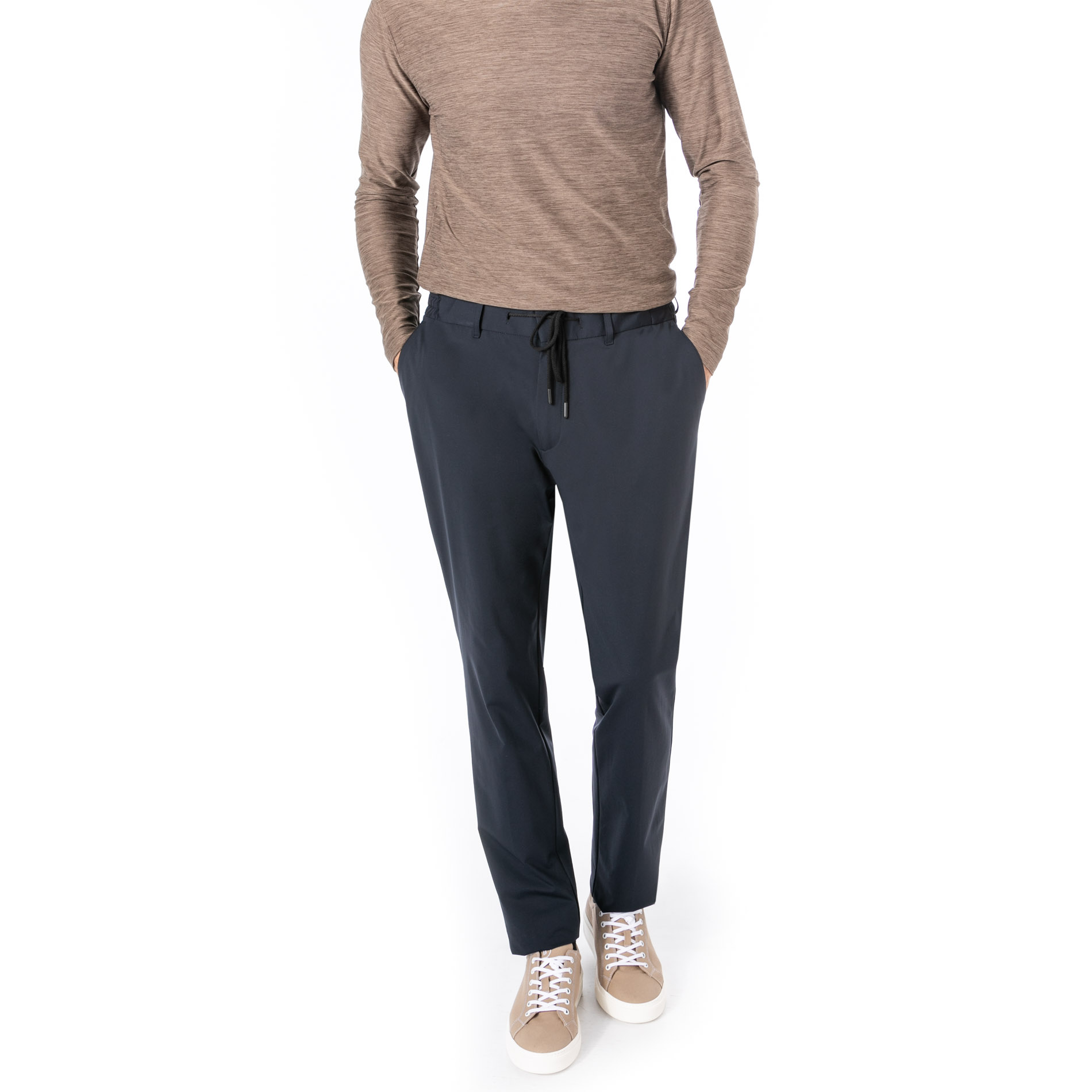 BOGGI MILANO Herren Hose blau Mikrofaser