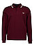 Polo-Shirt, Baumwoll-Piqué, bordeaux - bordeaux-ecru