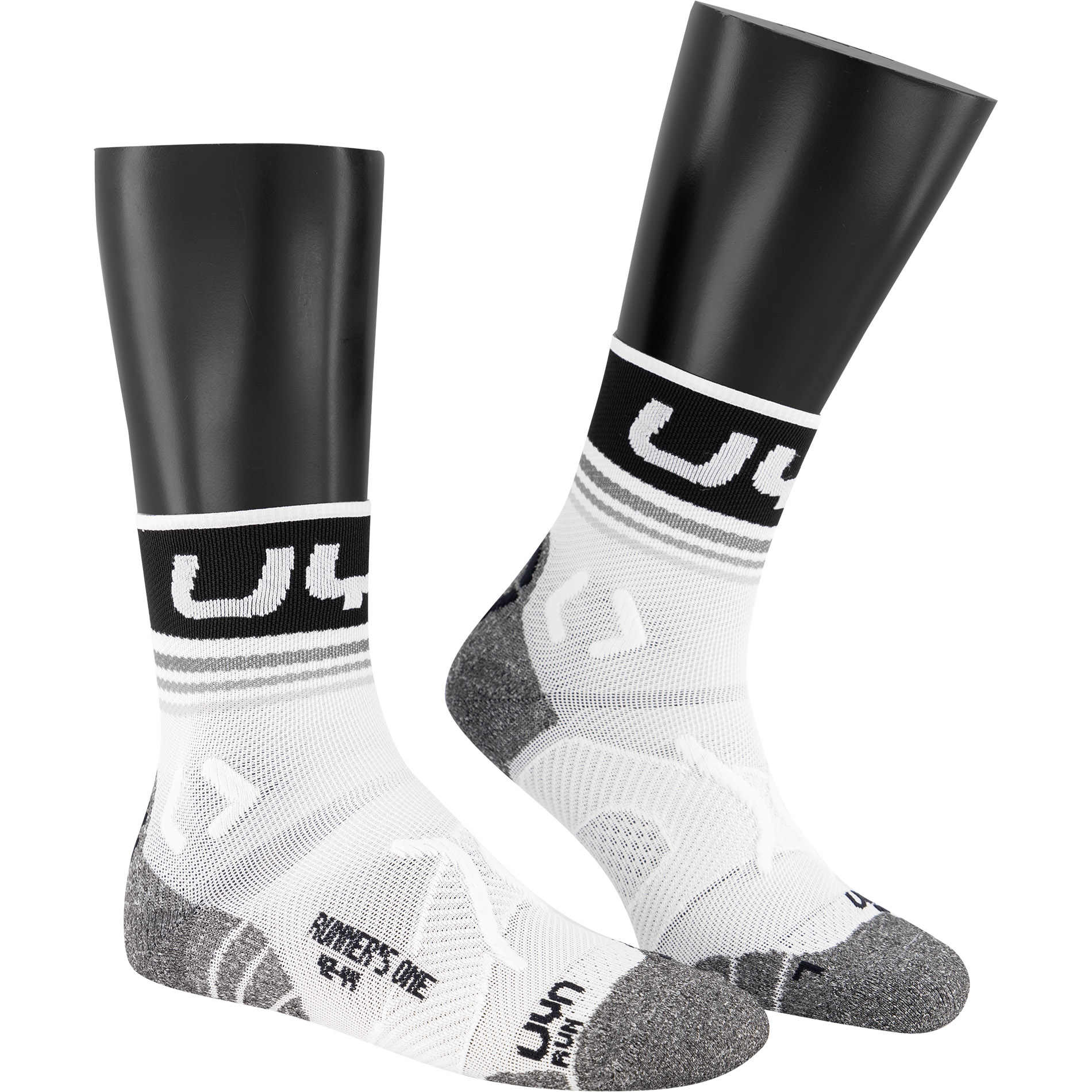 UYN Herren Socken schwarz Mikrofaser unifarben