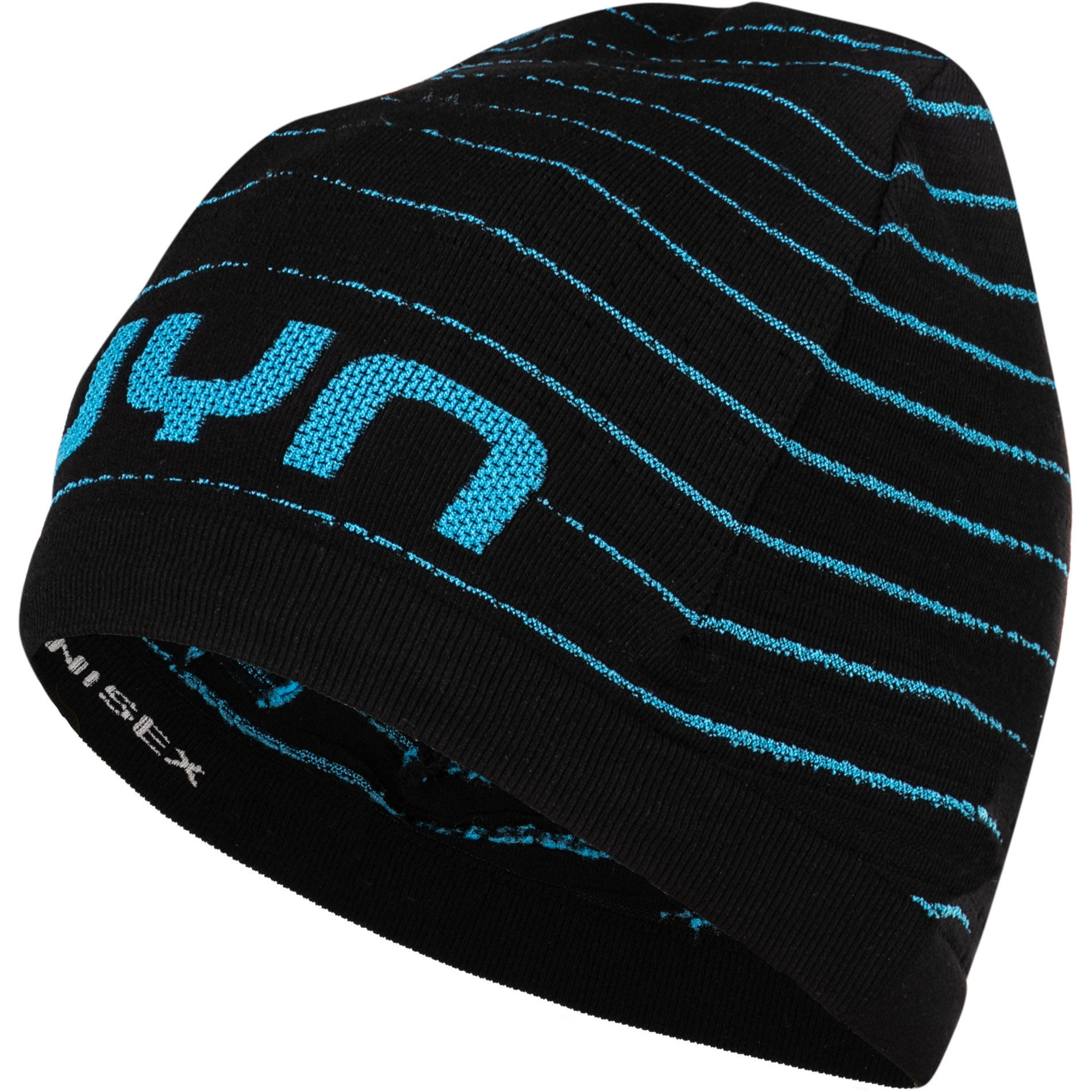 UYN Herren Beanie schwarz Mikrofaser gestreift