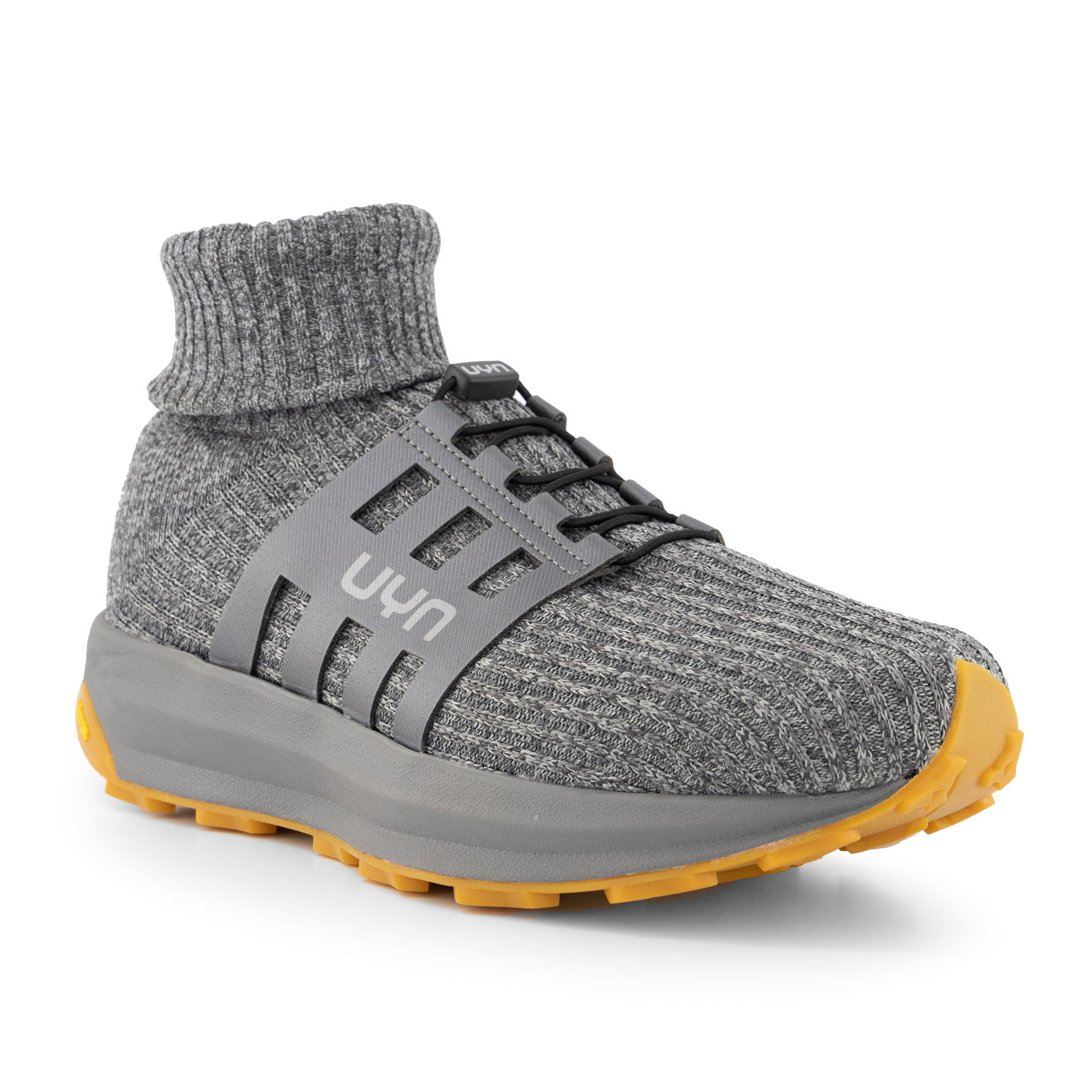 UYN Herren Sneaker grau Textil meliert