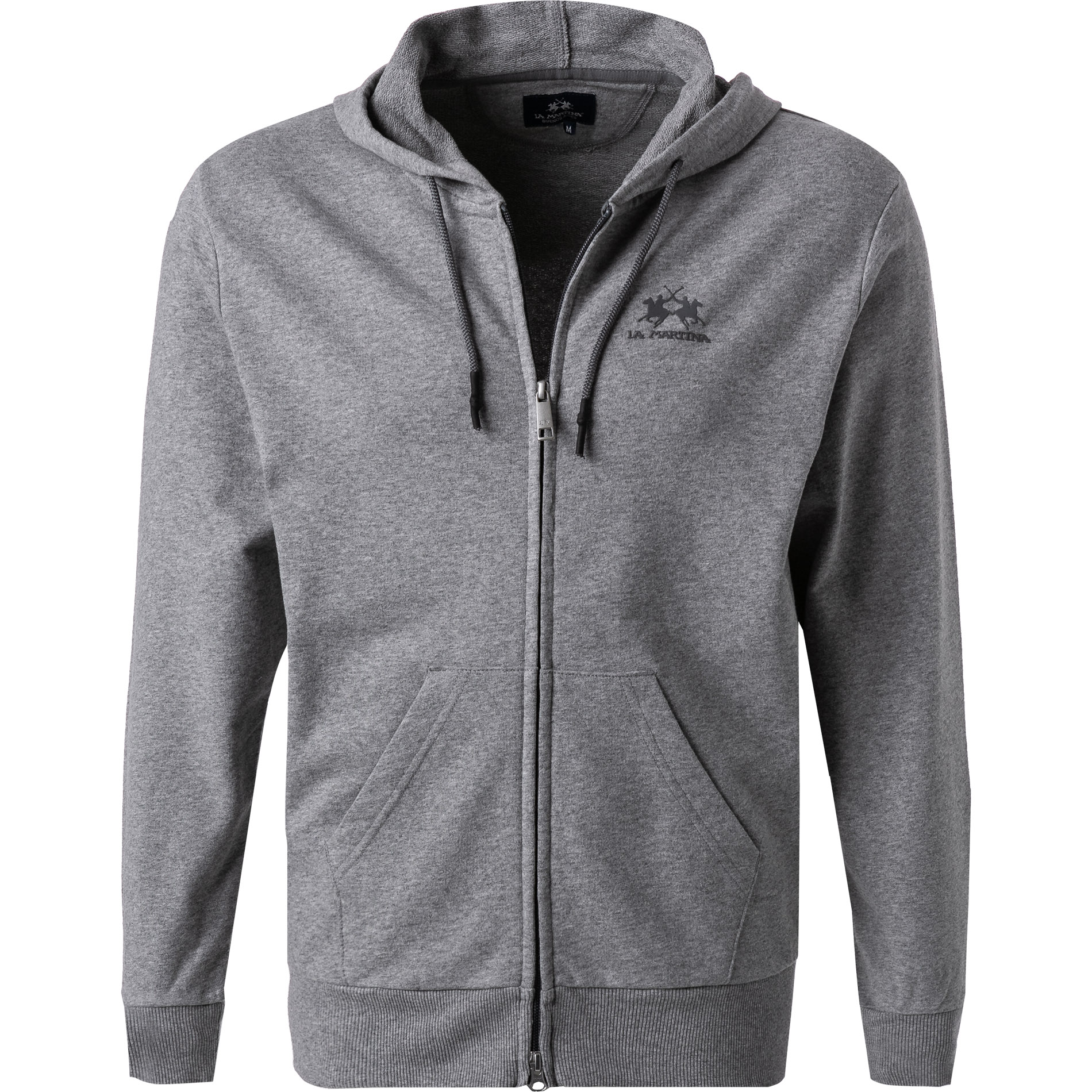 LA MARTINA Herren Sweatjacke grau unifarben