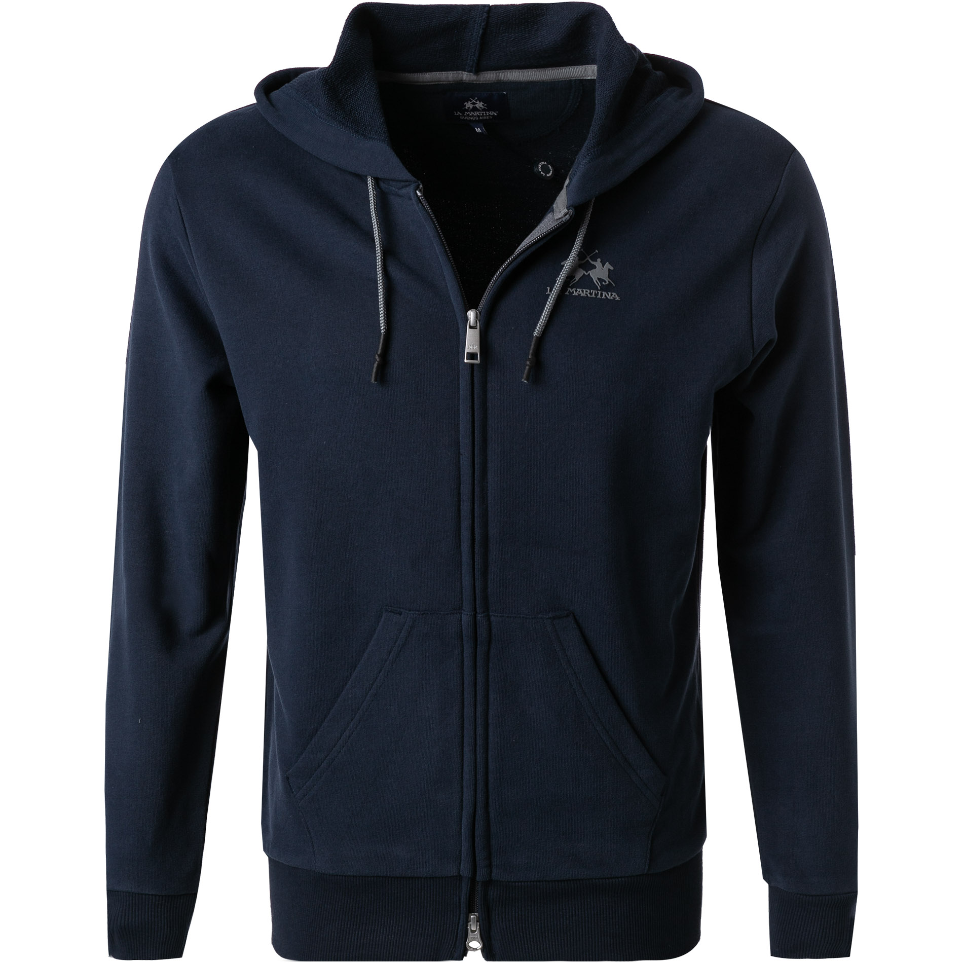 LA MARTINA Herren Sweatjacke blau unifarben