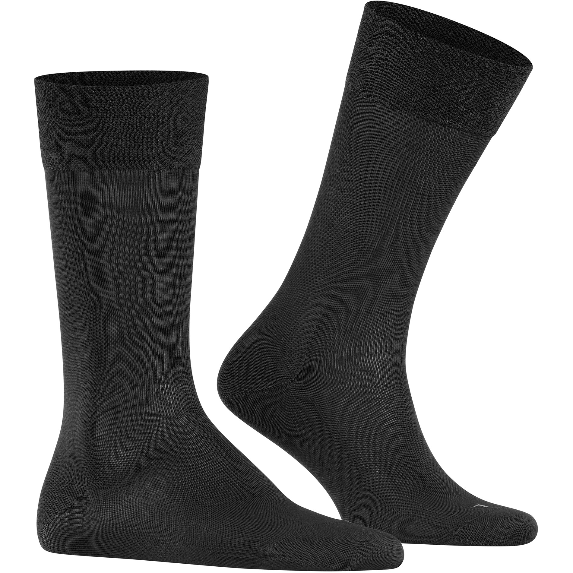 Falke Herren Socken Schwarz Baumwolle & Mix Unifarben