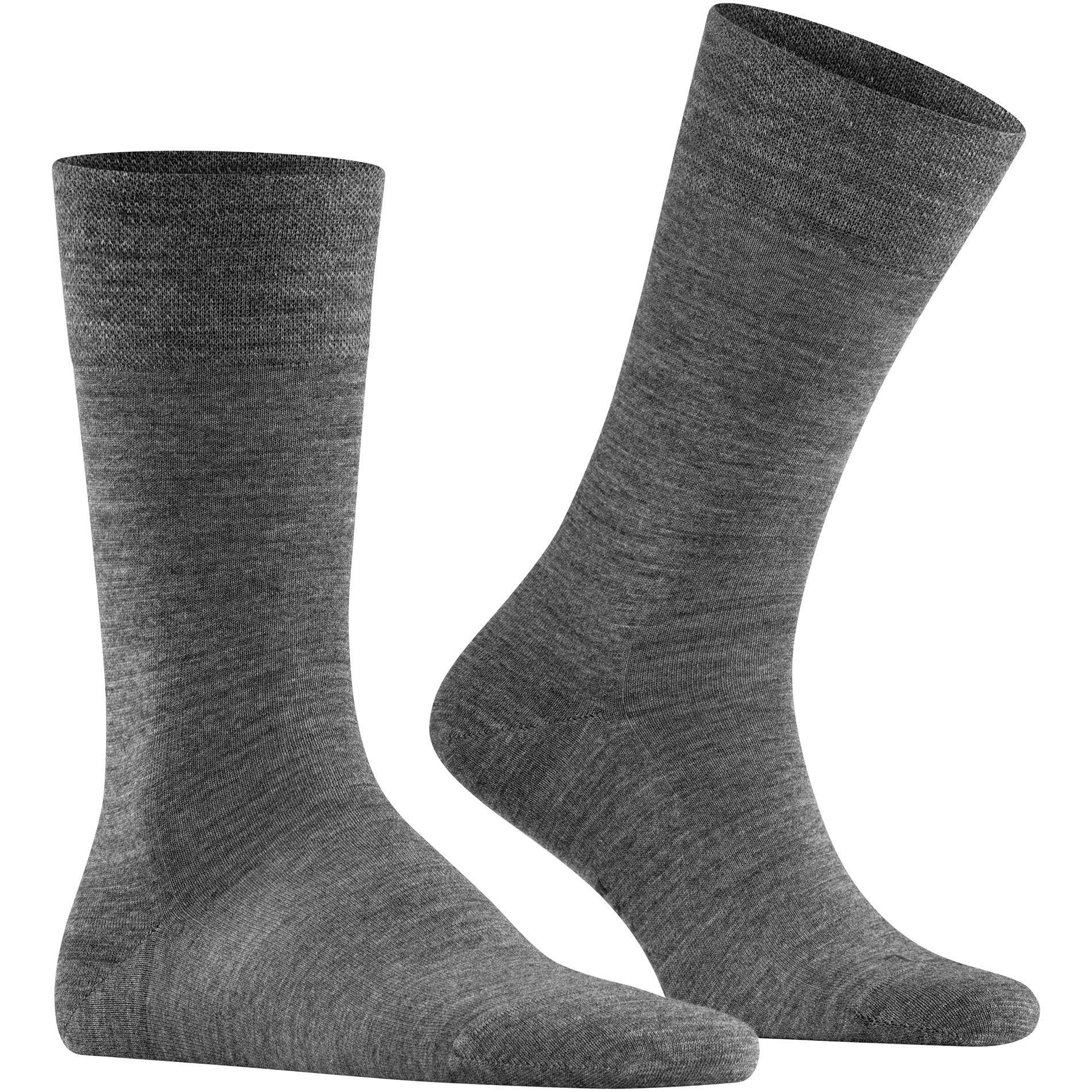 Falke Herren Socken grau Schur-Wolle unifarben