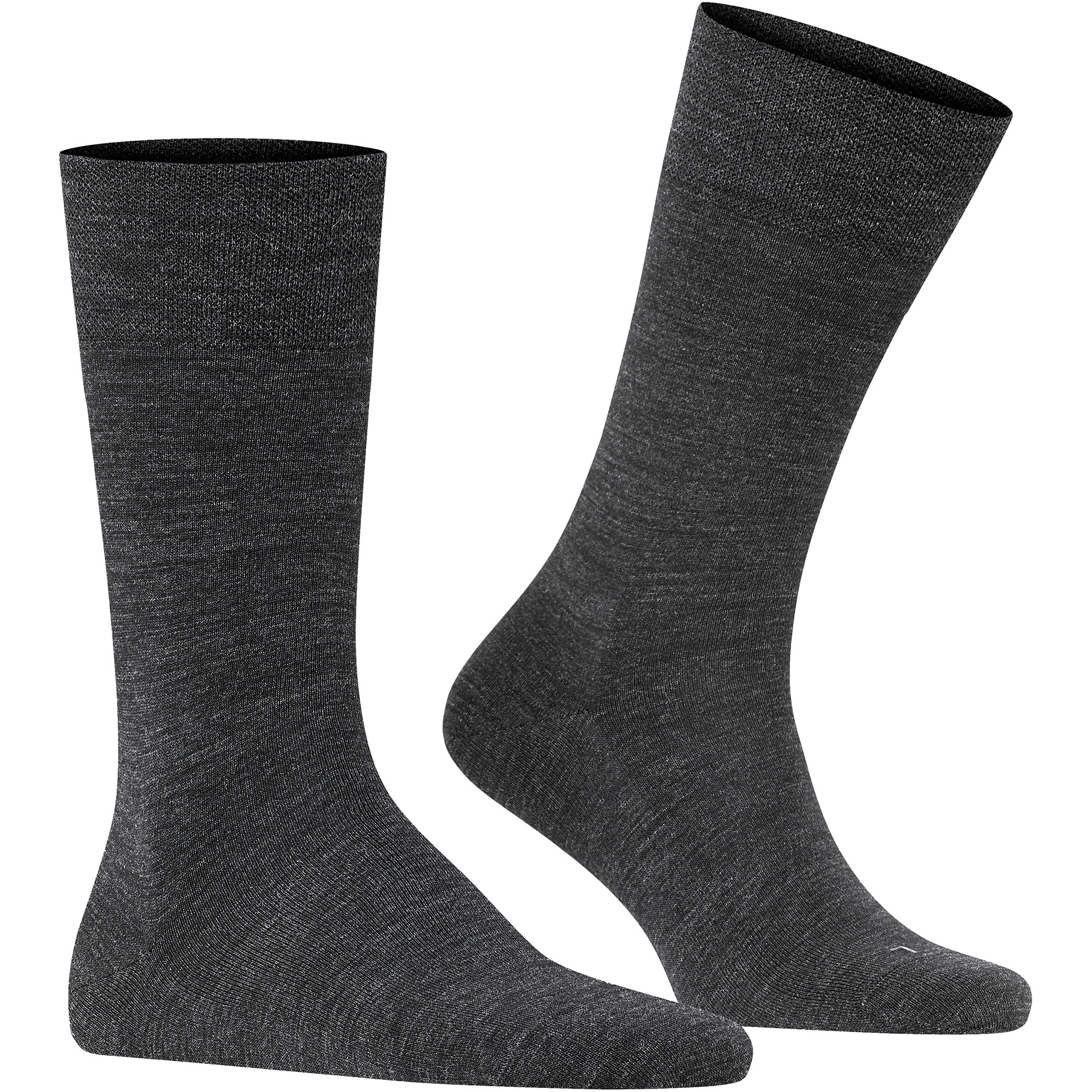 Falke Herren Socken grau Schur-Wolle unifarben