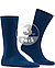 Serie Sensitive London, Socken, Baumwolle, royalblau - royalblau