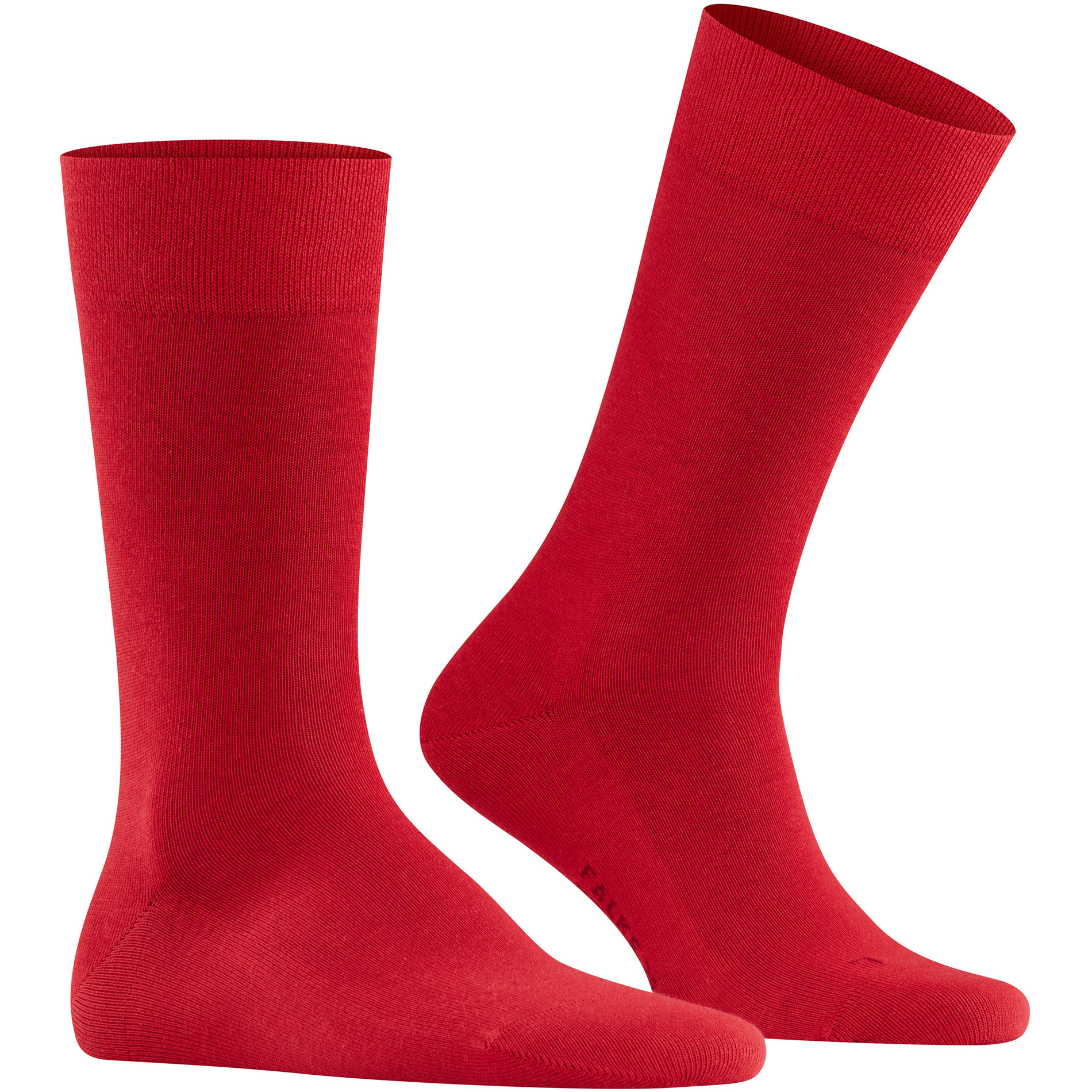Falke Herren Socken rot Baumwolle & Mix unifarben