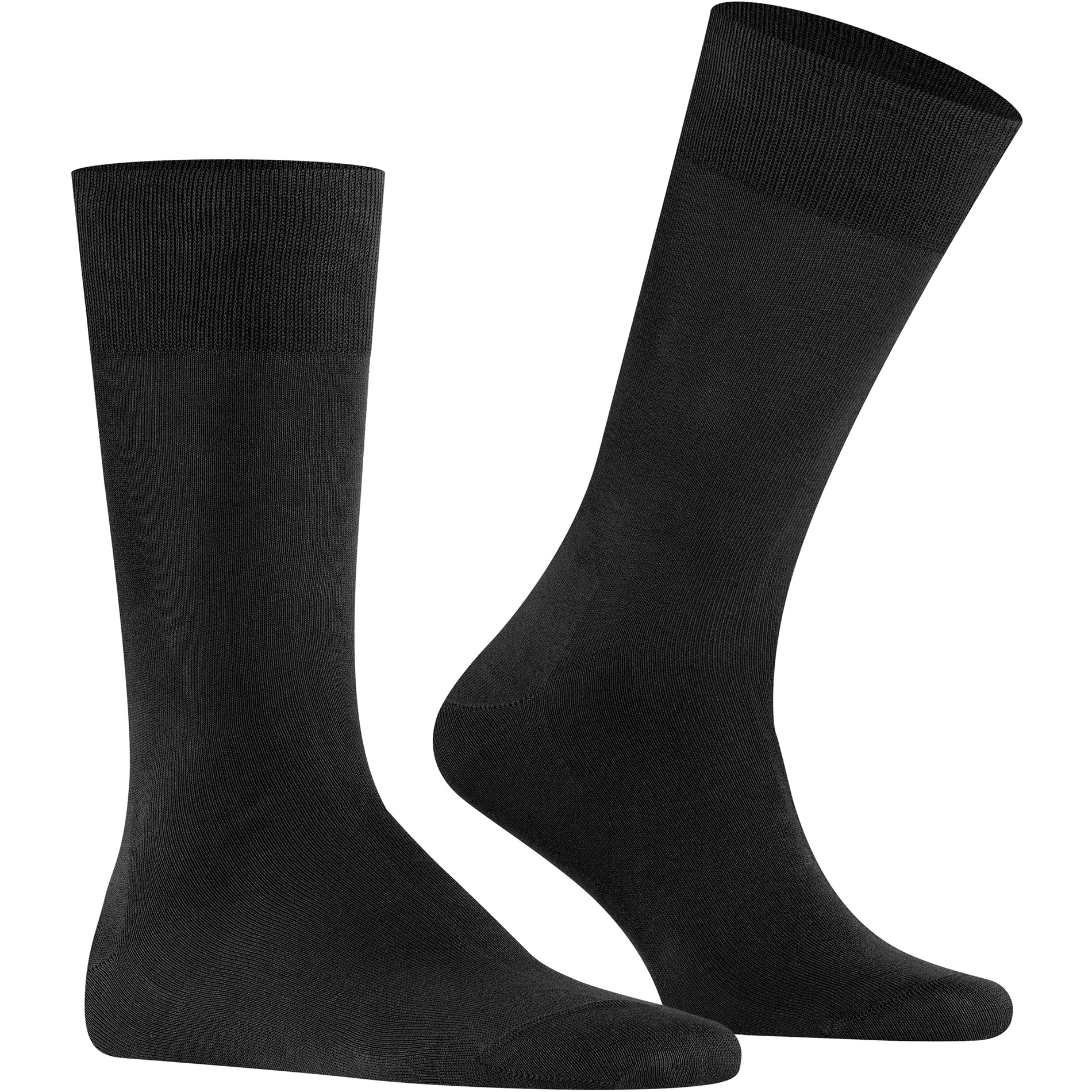Falke Herren Socken Schwarz Baumwolle & Mix Unifarben