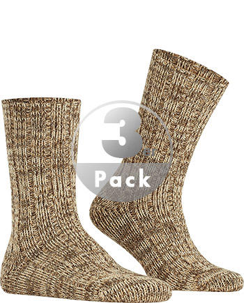 Serie Brooklyn, Socken, Bio Baumwolle, beige meliert