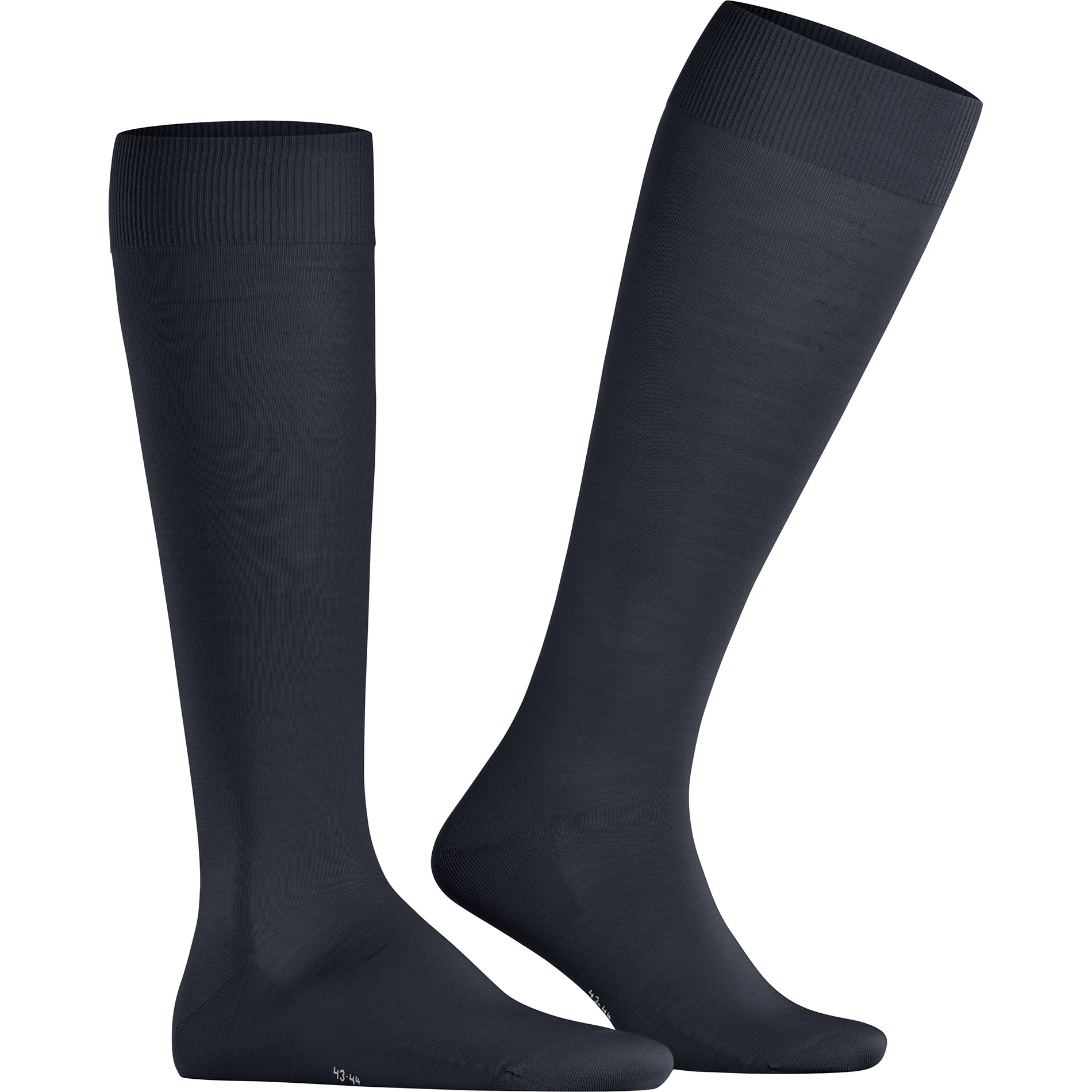 Falke Herren Kniestrümpfe blau Mikrofaser/Funktion unifarben