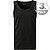 Tank Tops, Regular Fit, Baumwolle, schwarz - schwarz