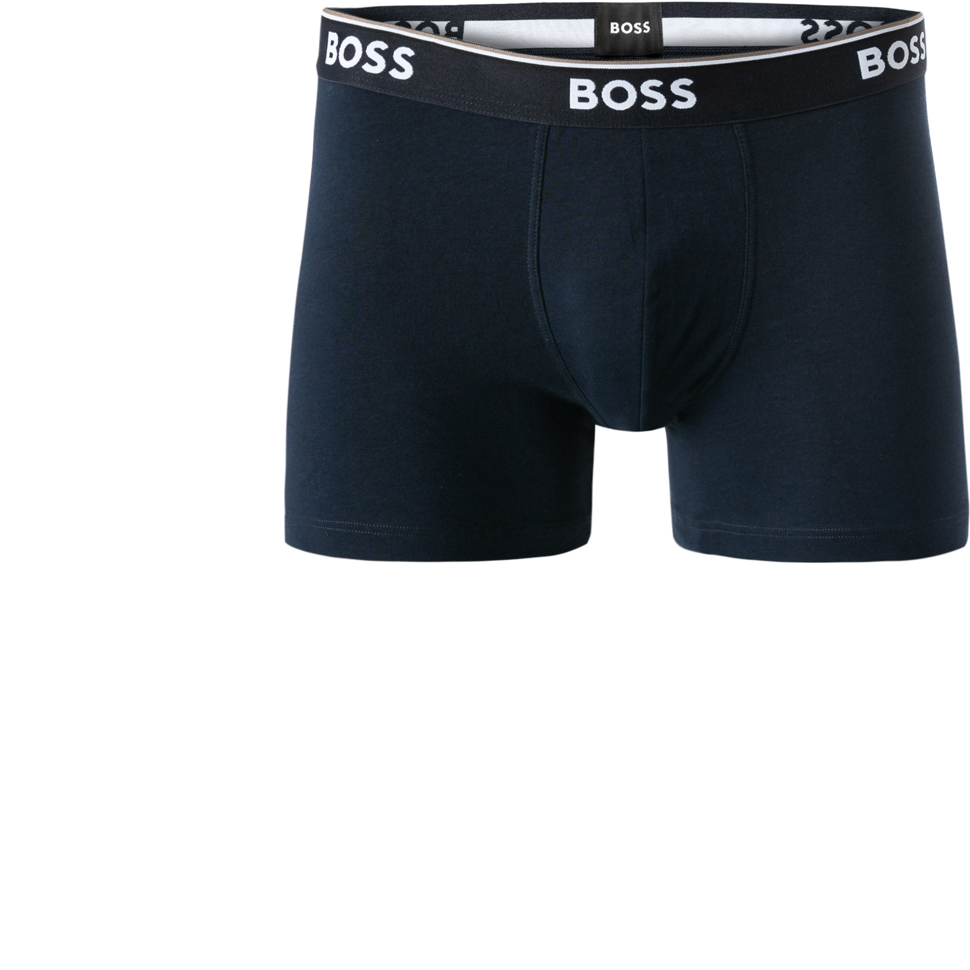 BOSS Black Herren Trunks blau Baumwolle & Mix unifarben