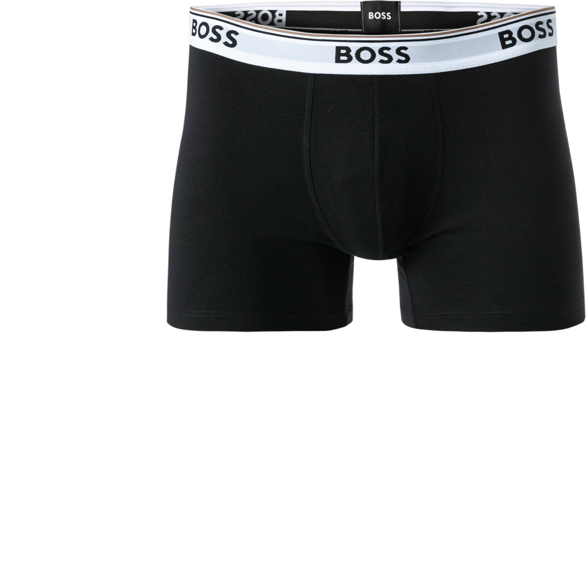 Boss Black Herren Trunks Schwarz Baumwolle & Mix Unifarben